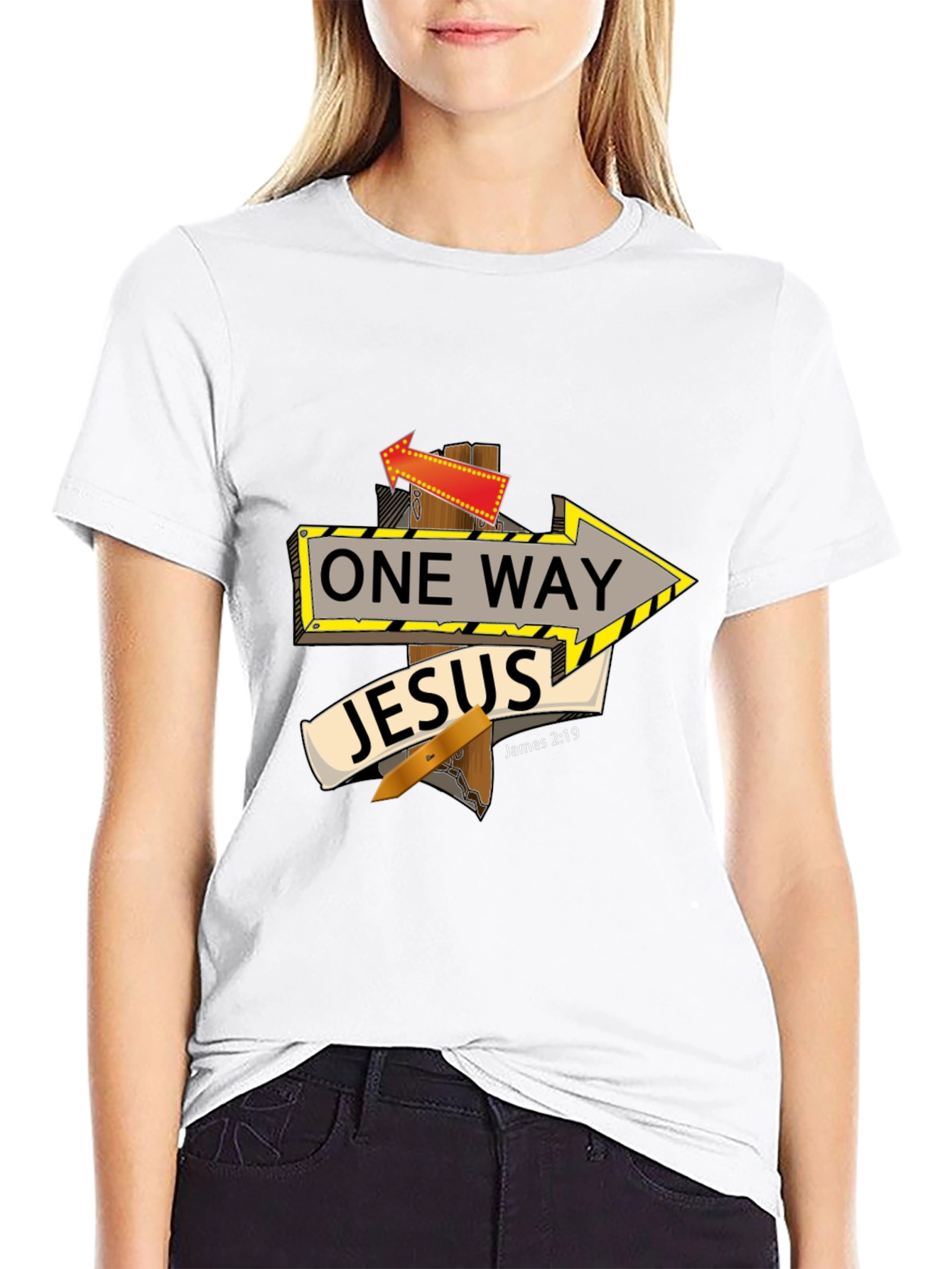 One Way Jesus Graphic T-Shirt