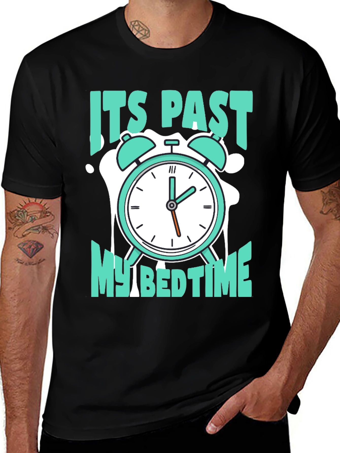 Funny Bedtime T-Shirt - Alarm Clock Design