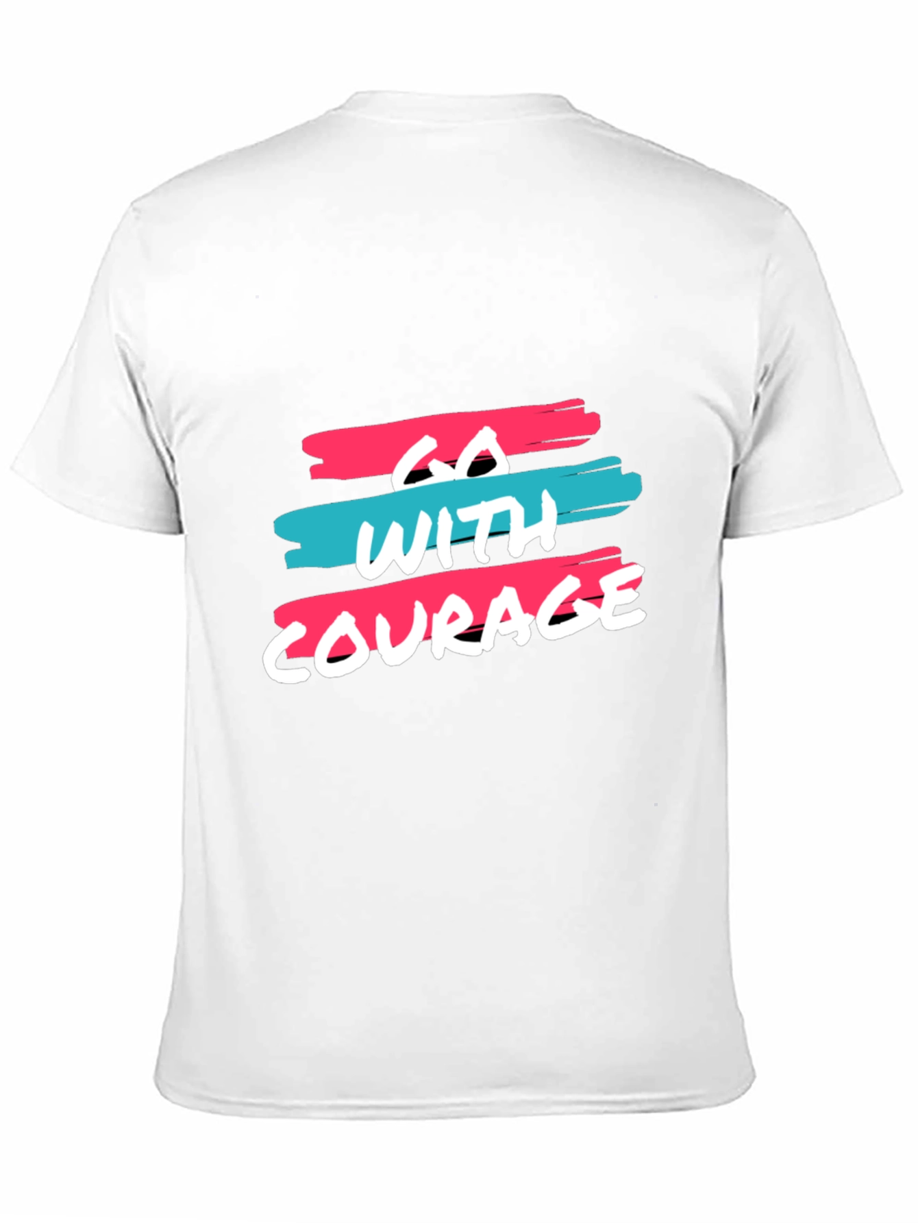 Go With Courage Black Graphic Tee