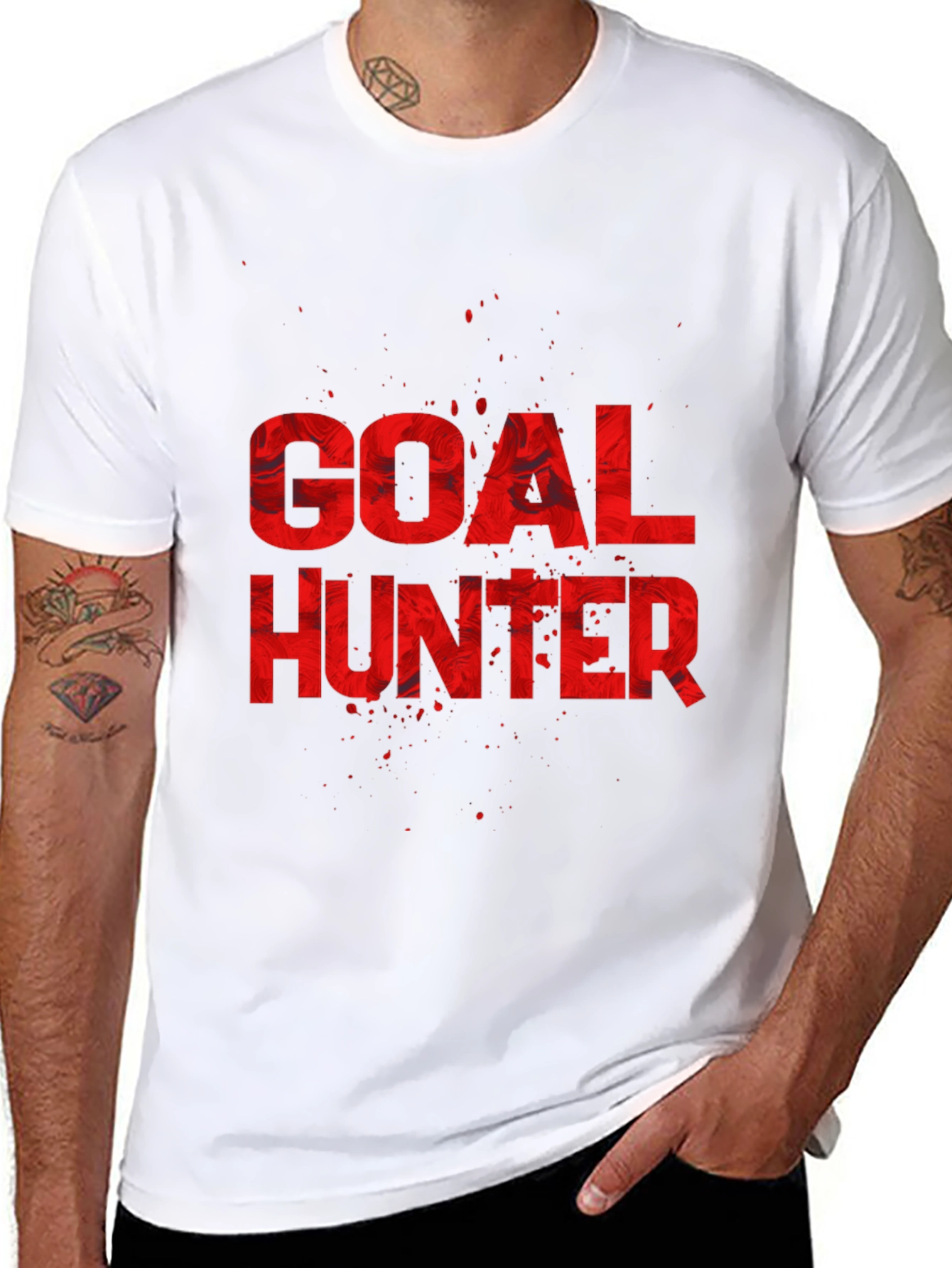 Goal Hunter Graphic T-Shirt - Black