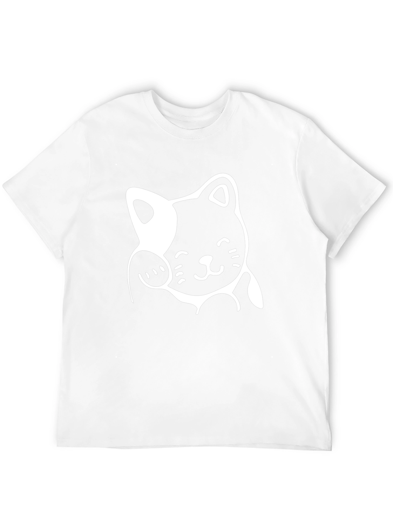 Lucky Cat Graphic Tee - Black