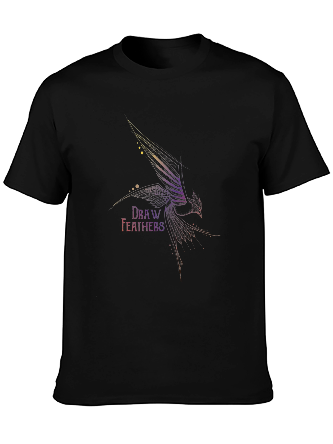 Draw Feathers Graphic T-Shirt