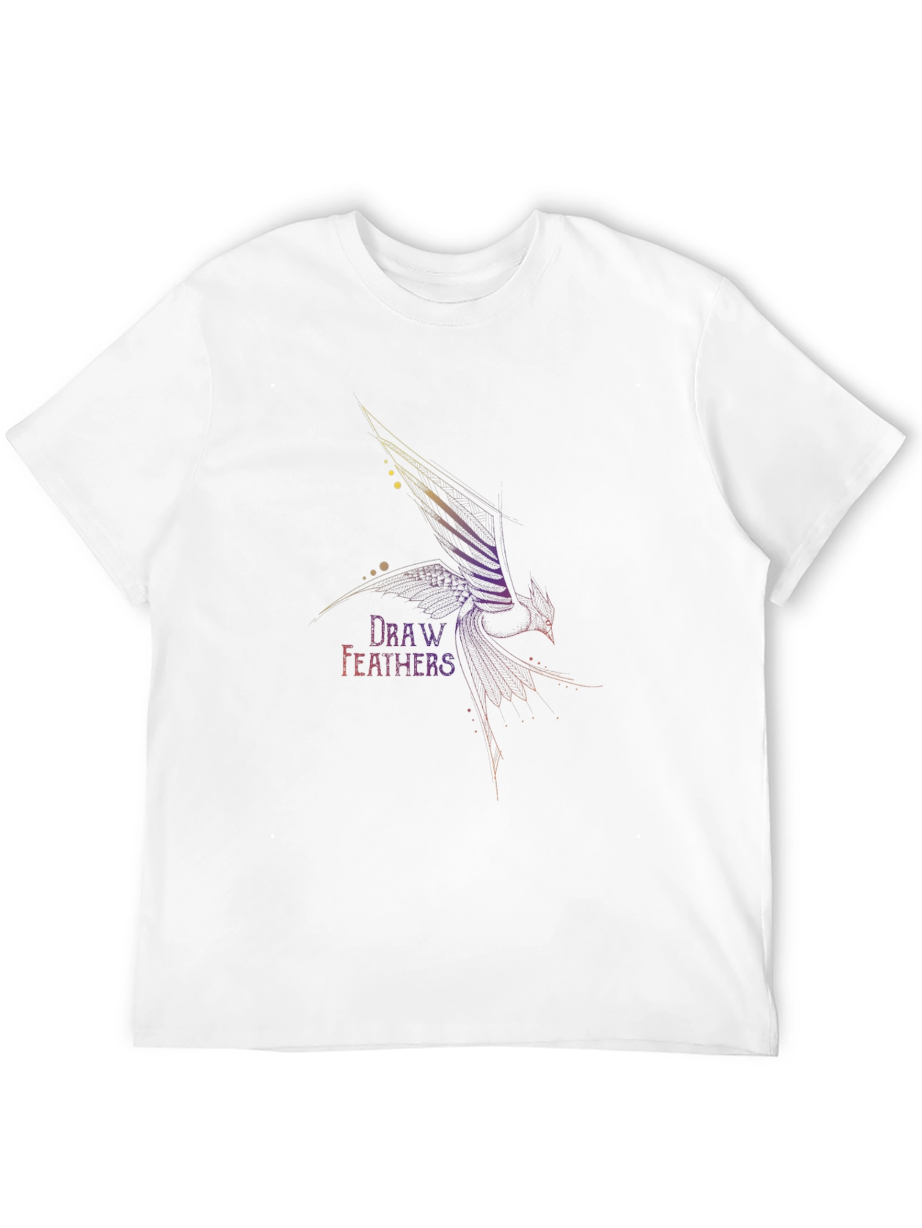 Draw Feathers Graphic T-Shirt