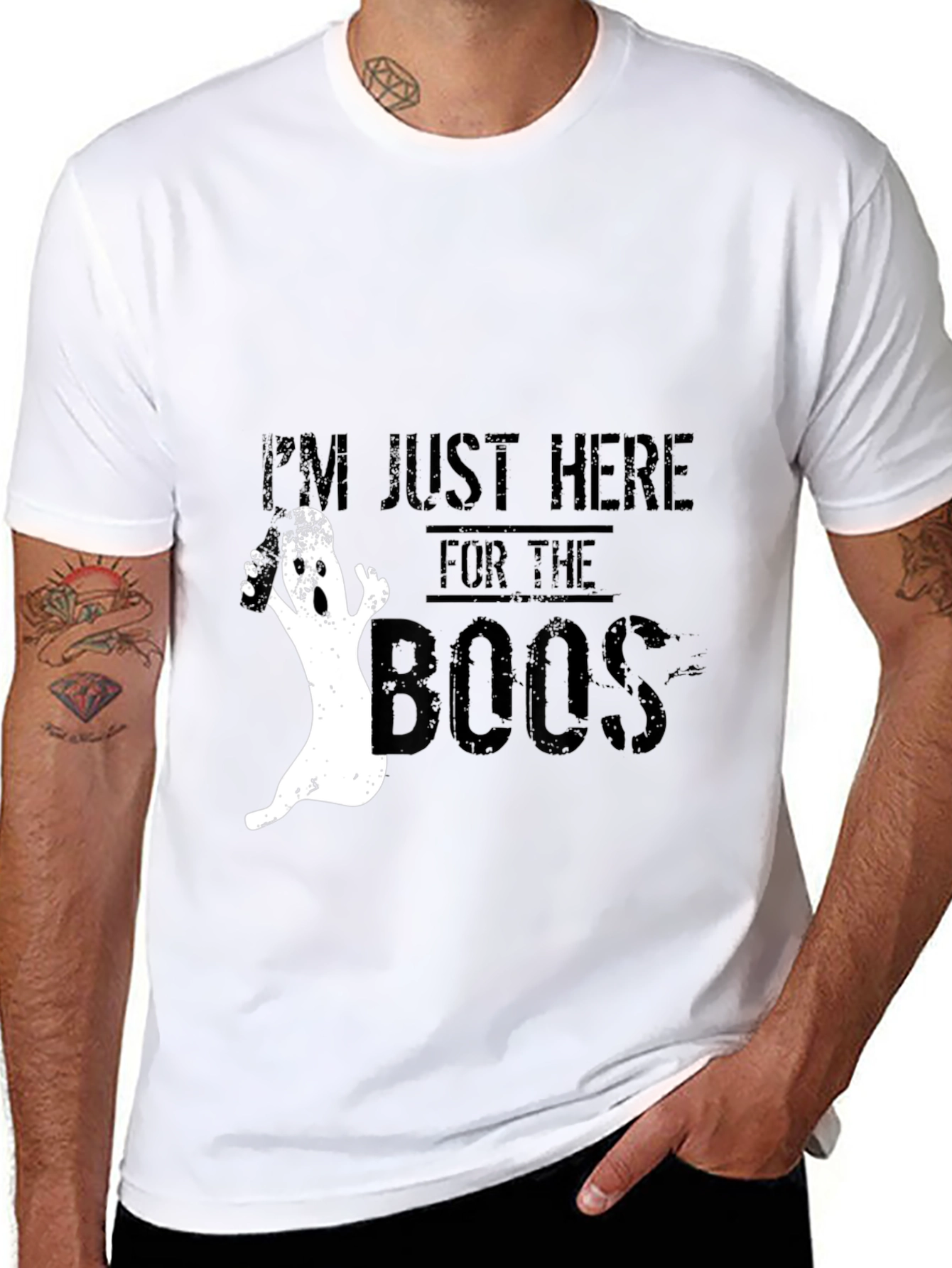 Im Just Here for the Boos Halloween T-Shirt