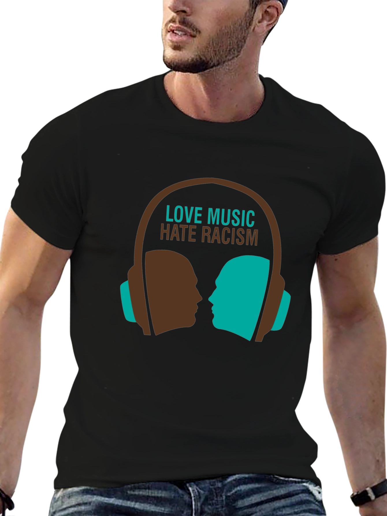 Love Music Hate Racism Graphic Tee