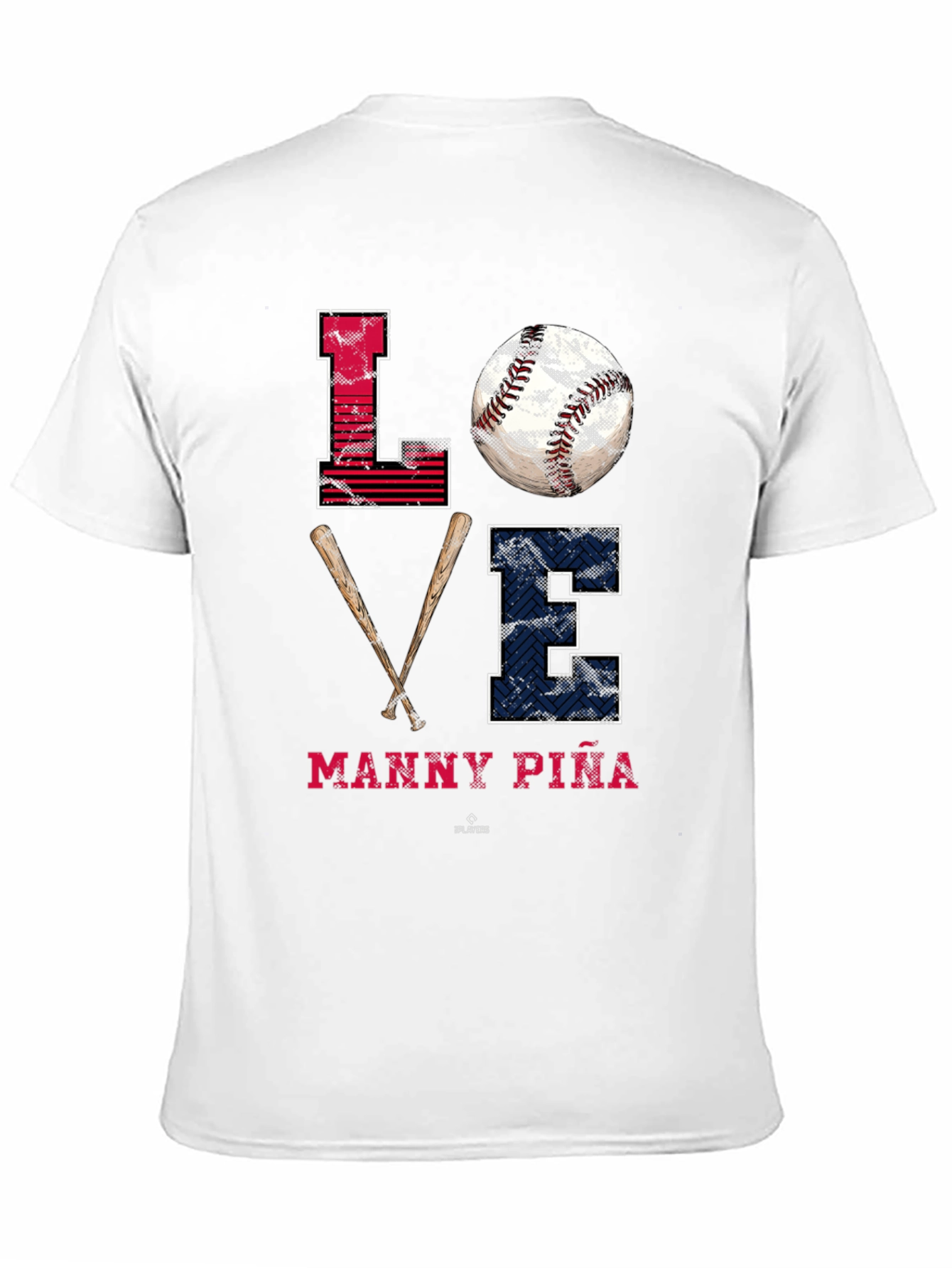 Manny Piña Baseball Love T-Shirt - MLB Fan Apparel