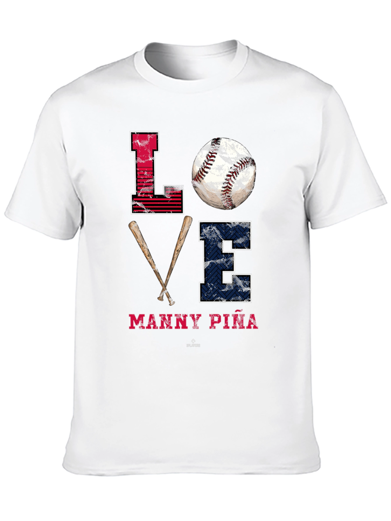 Manny Piña Baseball Love T-Shirt - MLB Fan Apparel