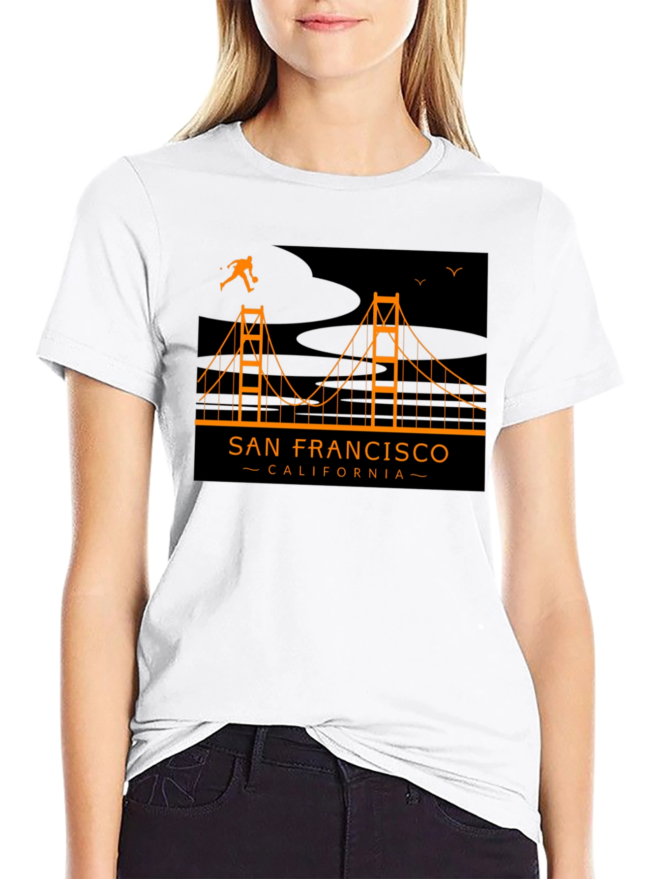 San Francisco Bridge Graphic Tee - Black