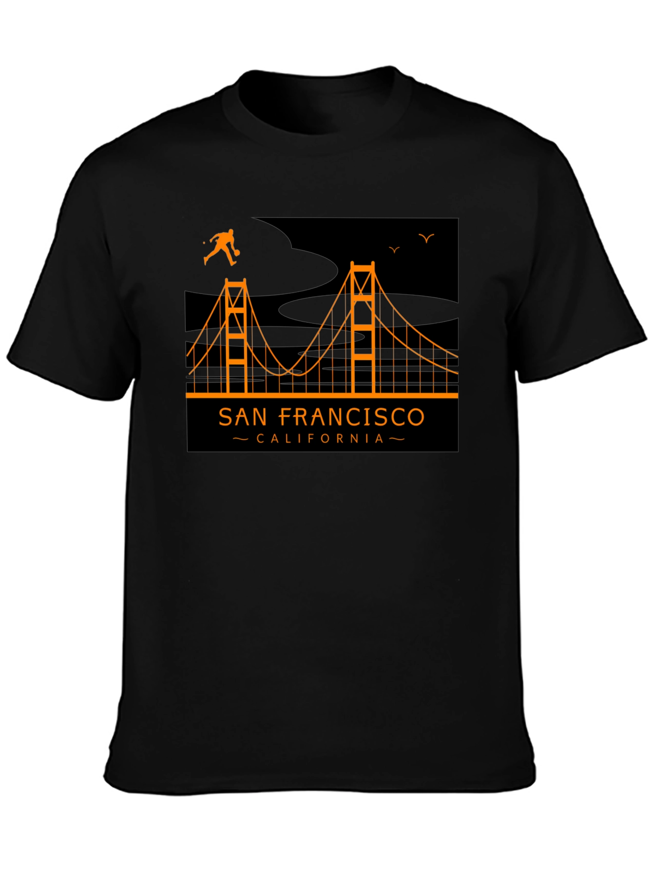 San Francisco Bridge Graphic Tee - Black