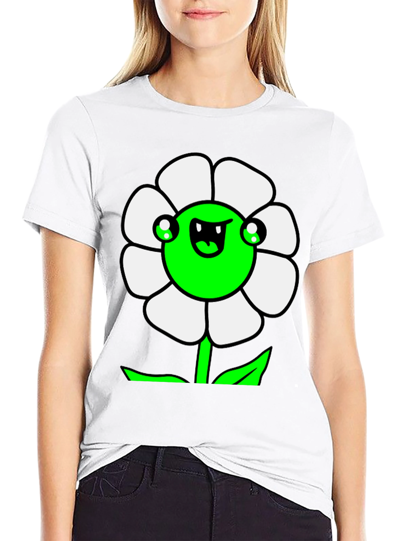 Funny Flower Graphic T-Shirt