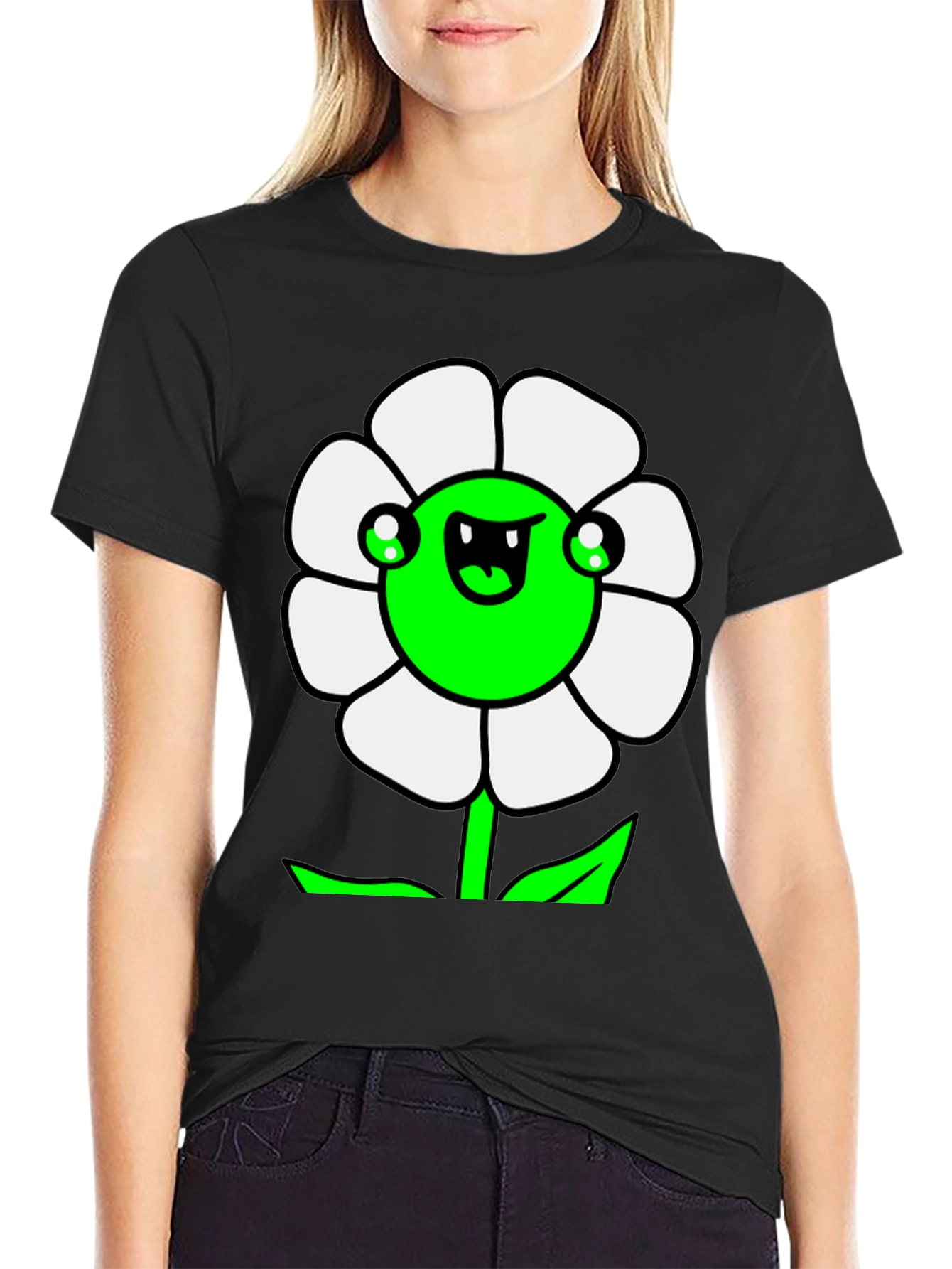 Funny Flower Graphic T-Shirt