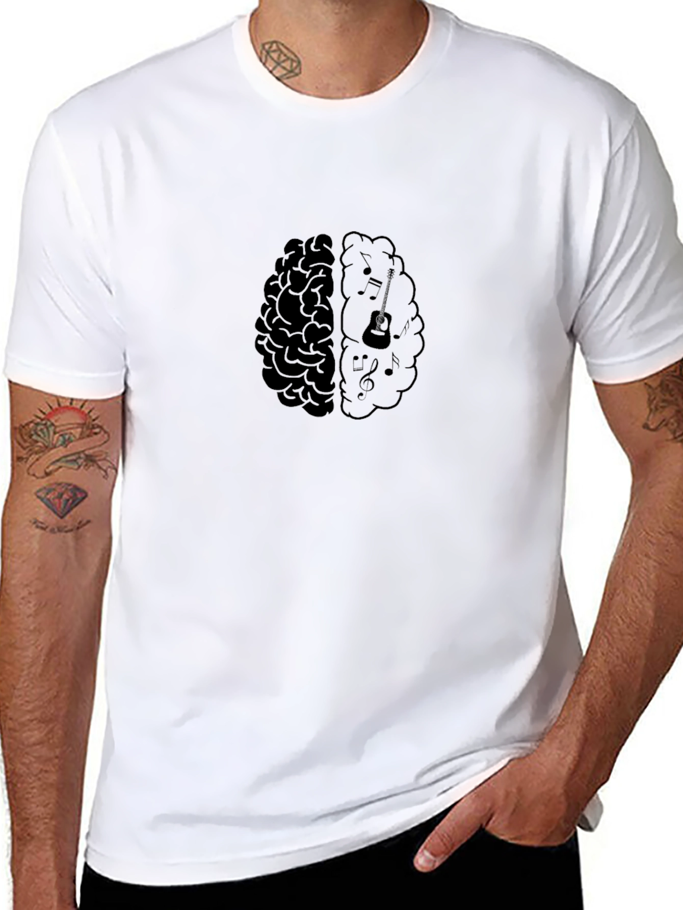 Brain Music T-Shirt - Black