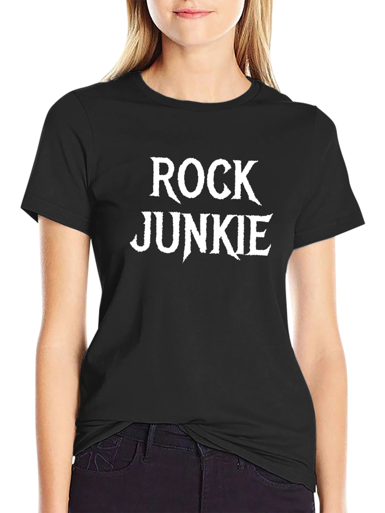 Rock Junkie T-Shirt - Black Graphic Tee