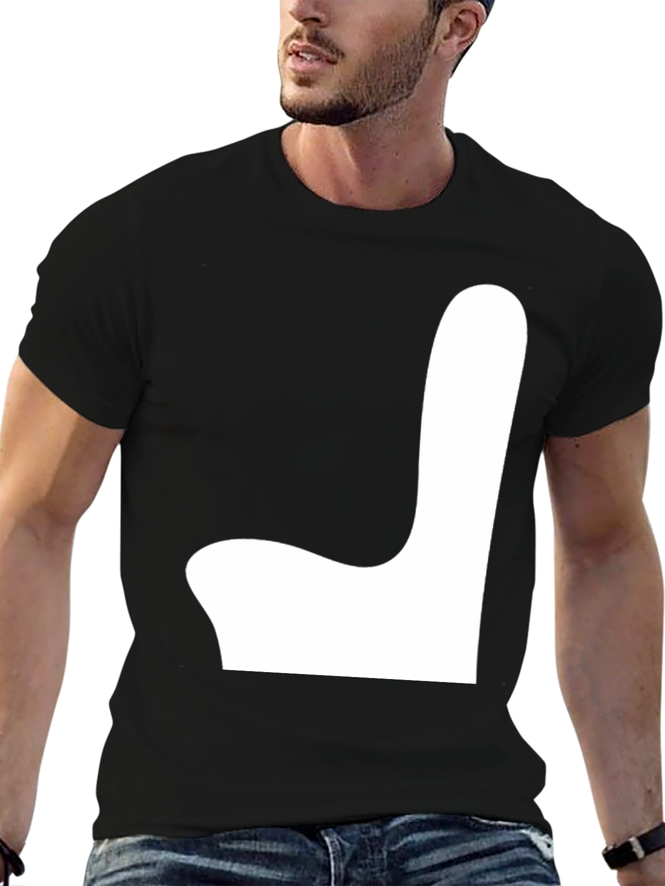 Modern Art Black Tee