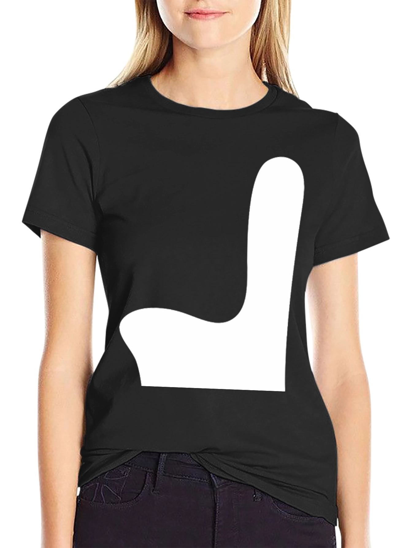 Modern Art Black Tee