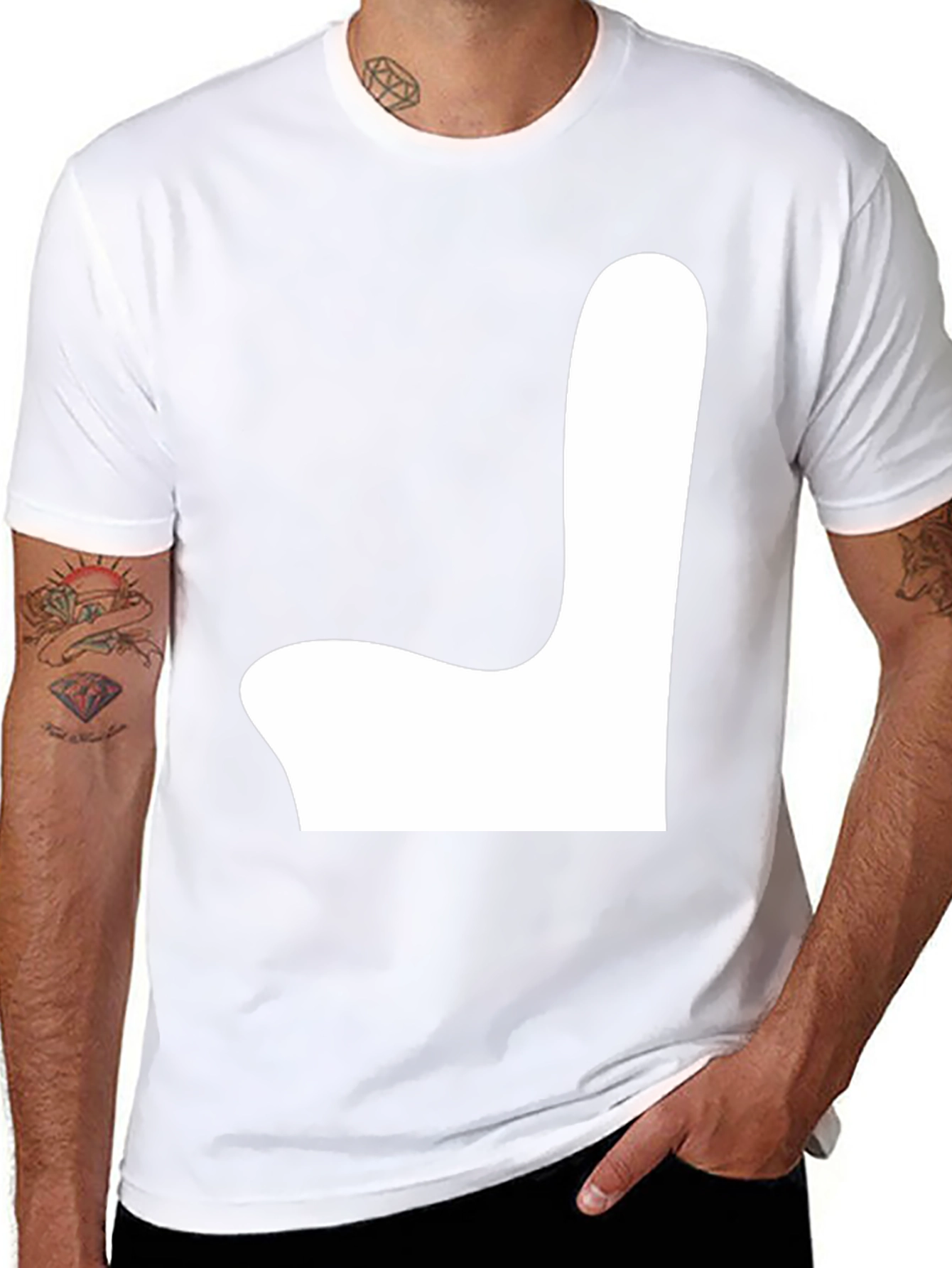 Modern Art Black Tee