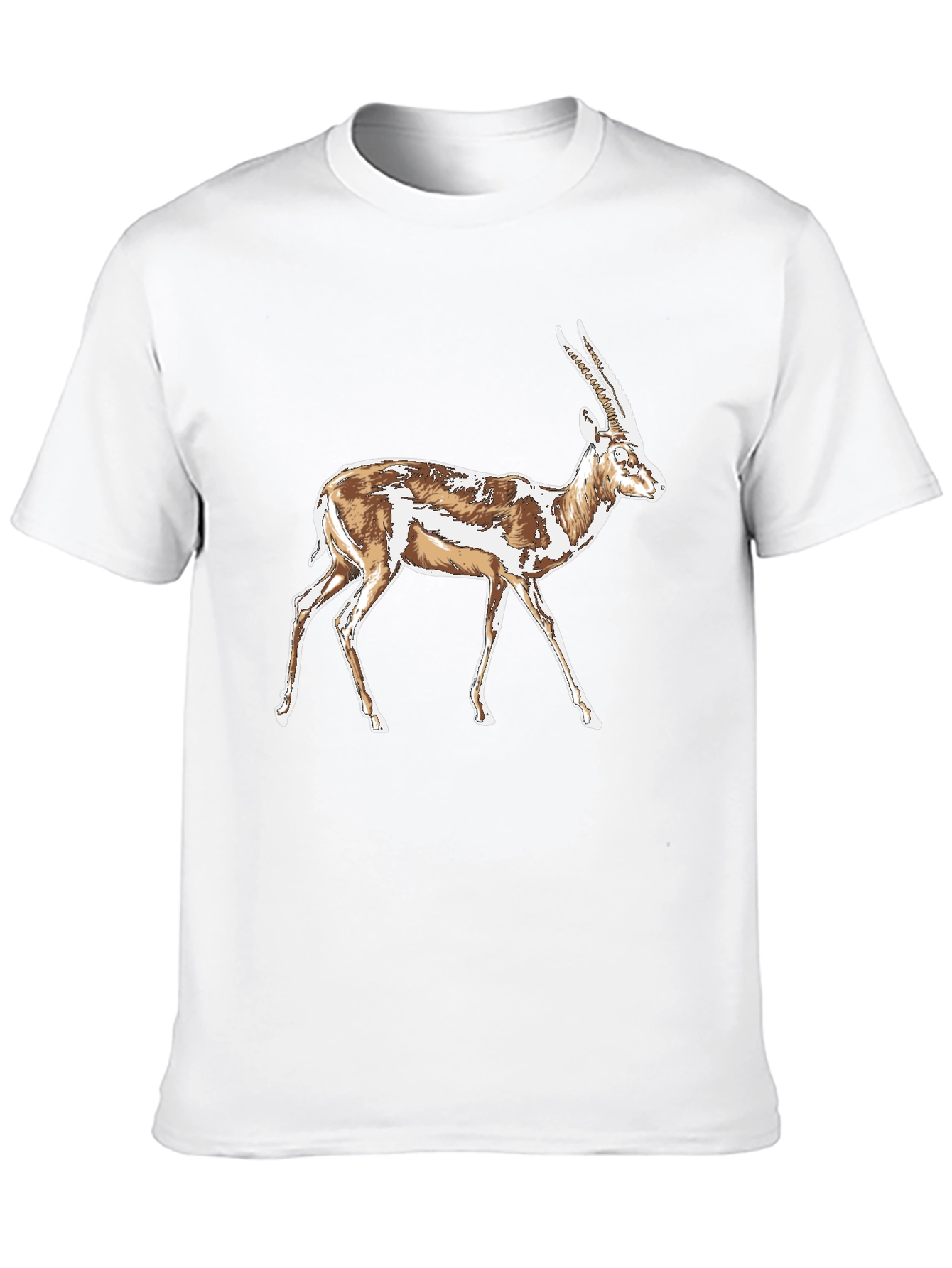 Gazelle Graphic T-Shirt - Stylish Animal Print Tee