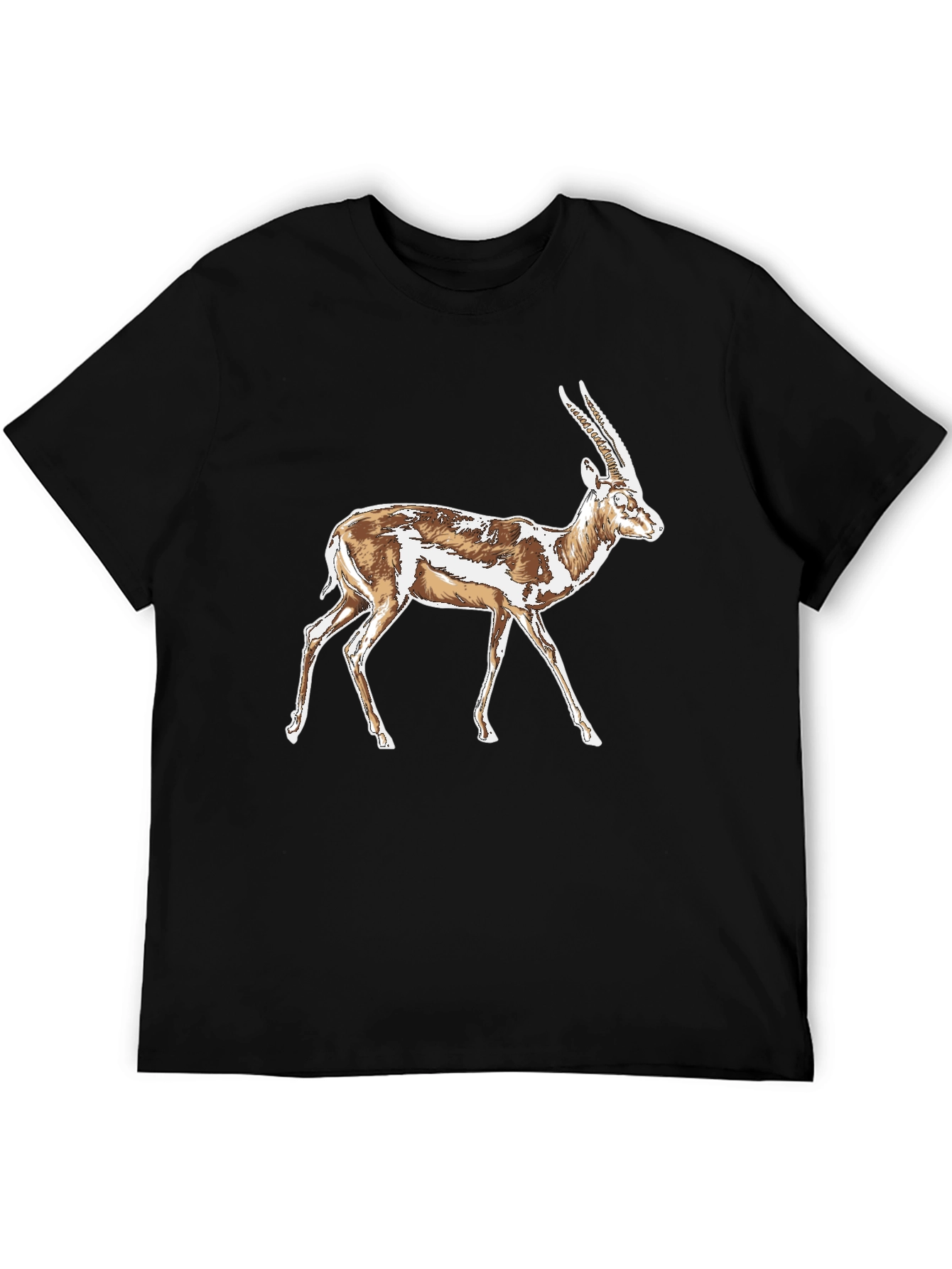Gazelle Graphic T-Shirt - Stylish Animal Print Tee