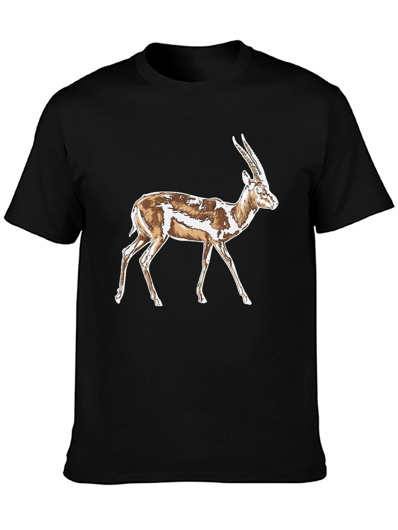 Gazelle Graphic T-Shirt - Stylish Animal Print Tee