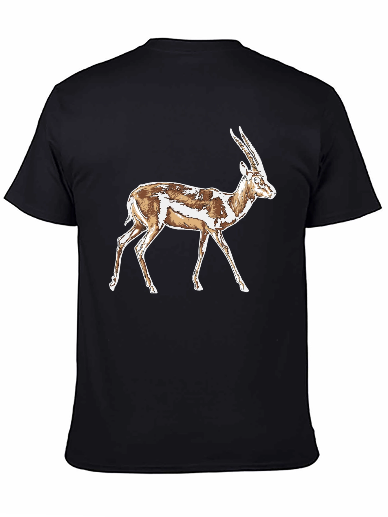 Gazelle Graphic T-Shirt - Stylish Animal Print Tee