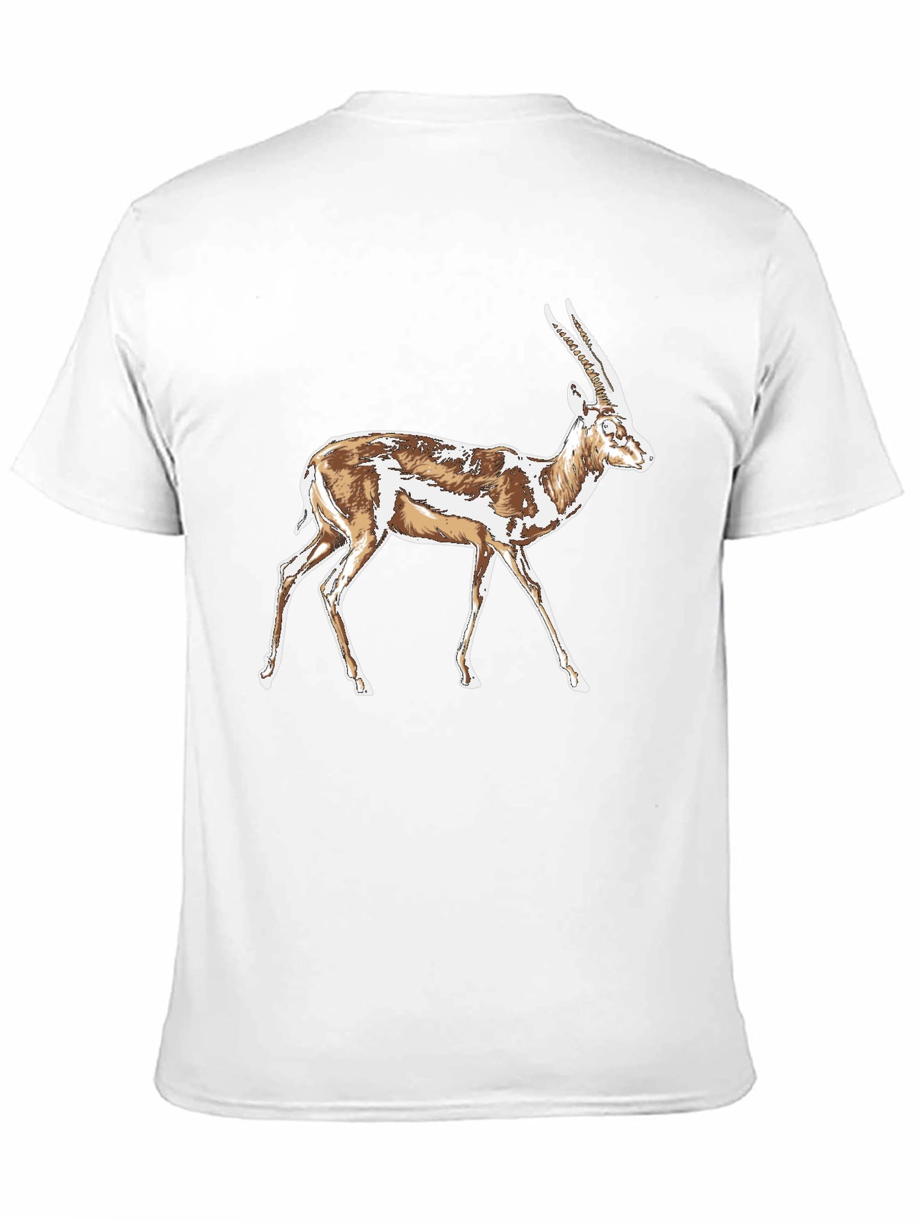 Gazelle Graphic T-Shirt - Stylish Animal Print Tee