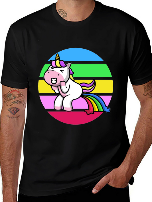 Unicorn Rainbow Humor Graphic Tee