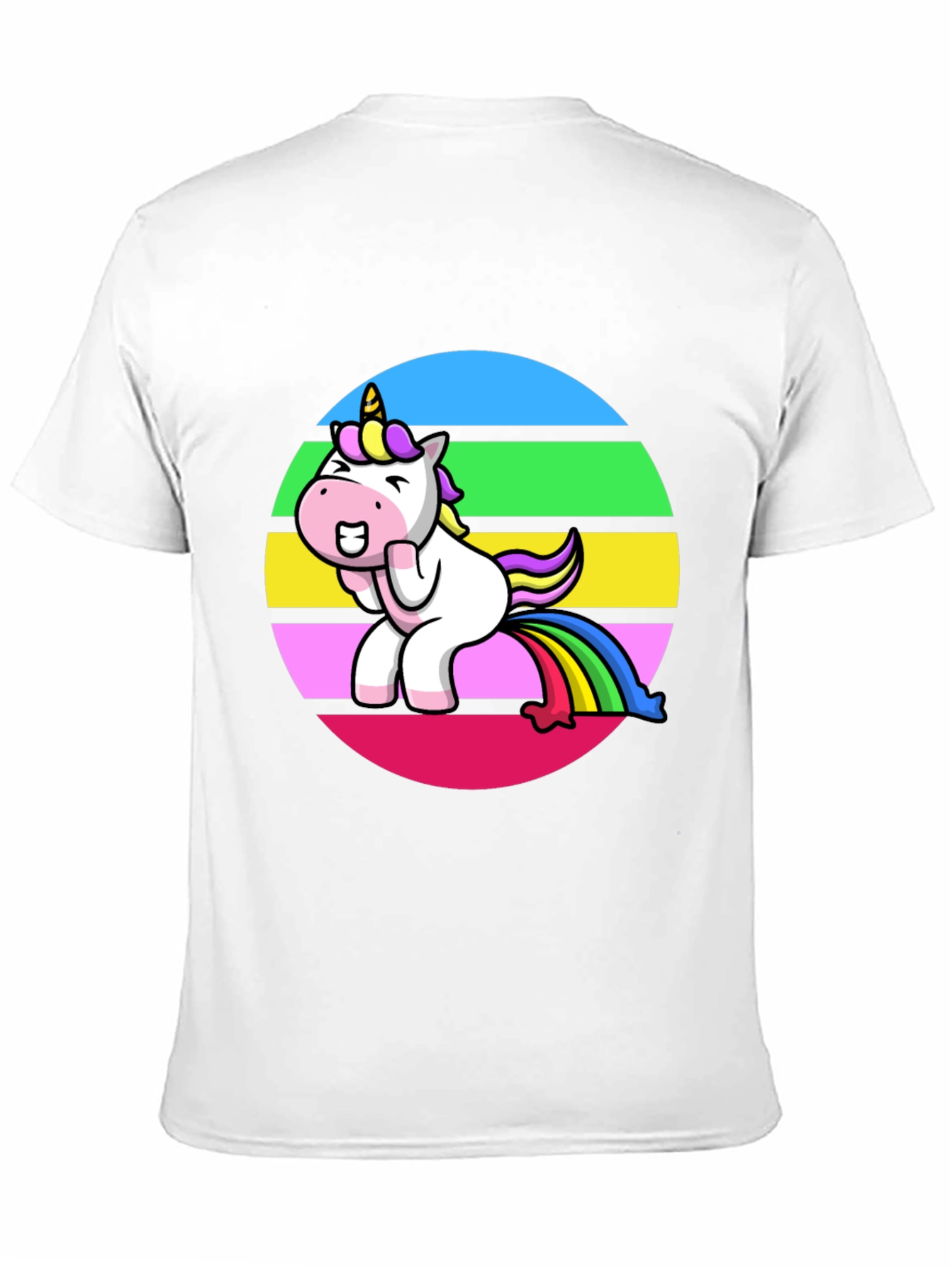 Unicorn Rainbow Humor Graphic Tee