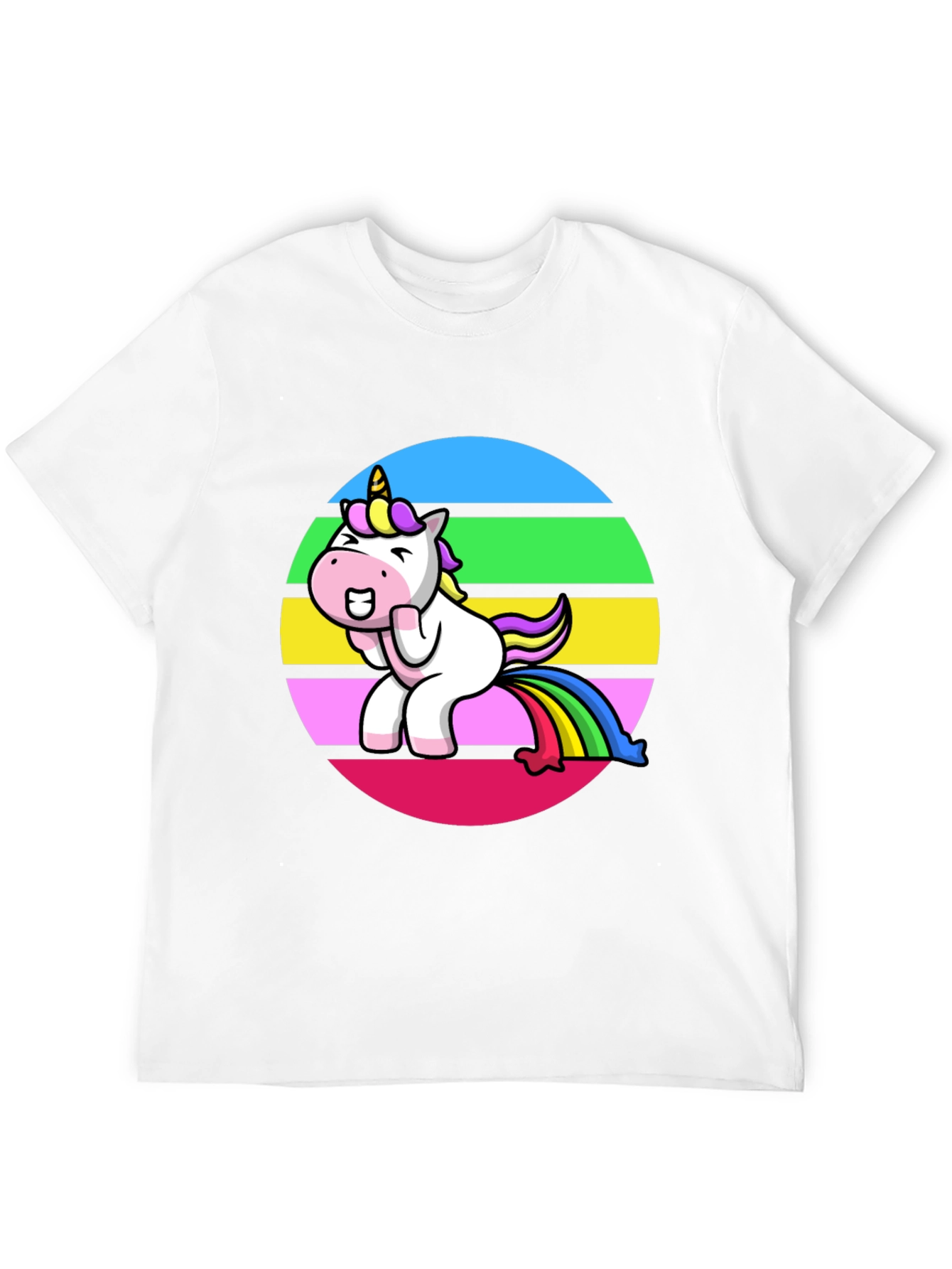 Unicorn Rainbow Humor Graphic Tee