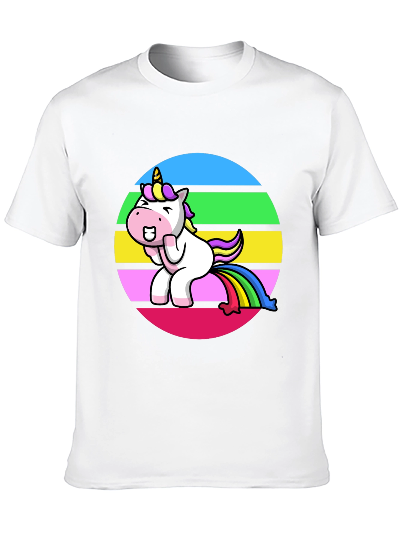 Unicorn Rainbow Humor Graphic Tee