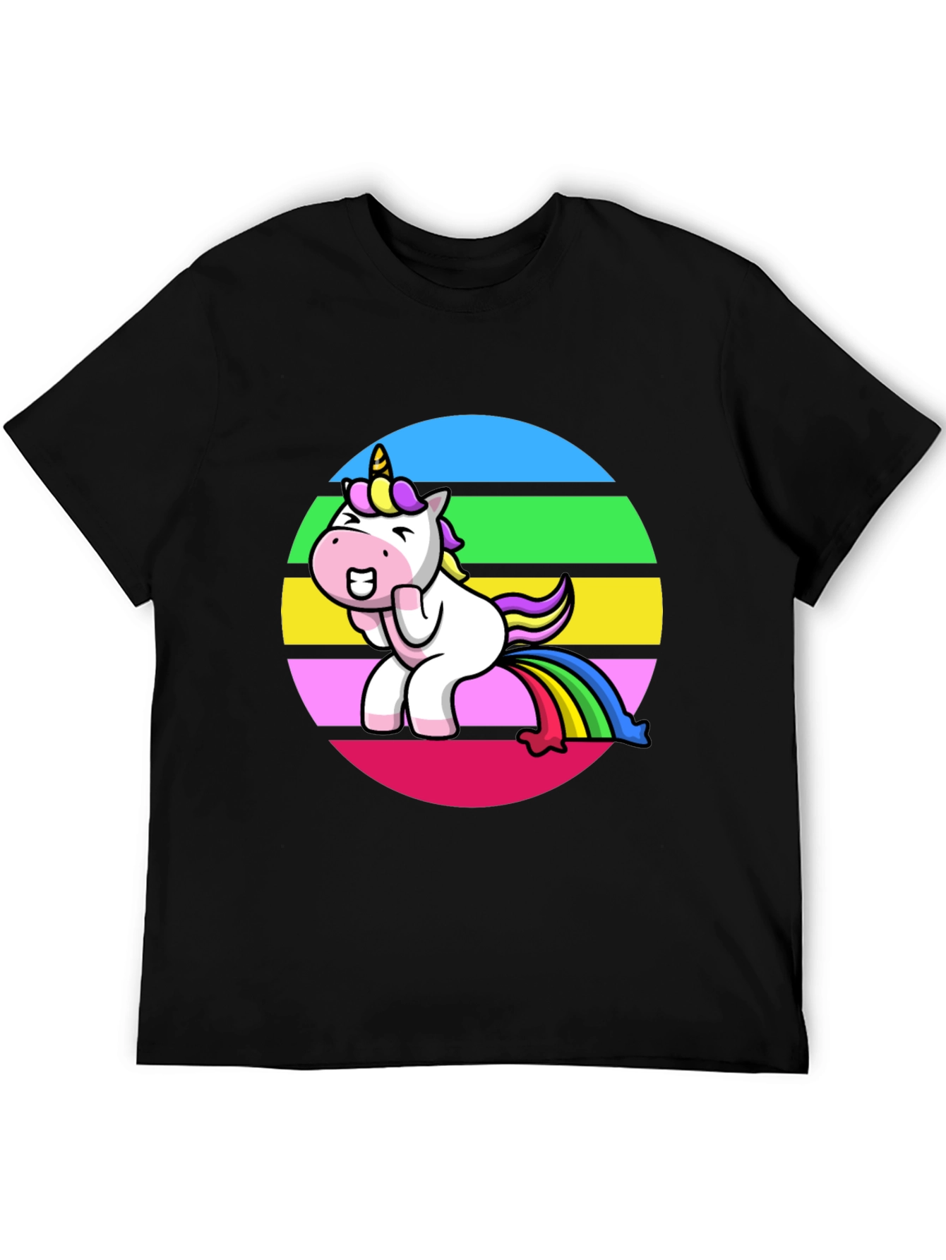 Unicorn Rainbow Humor Graphic Tee