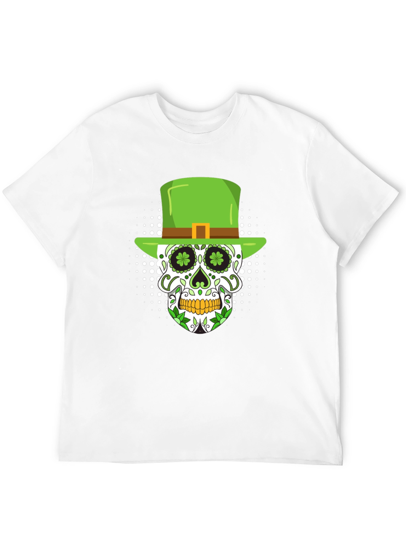 St. Patricks Day Skull Graphic T-Shirt