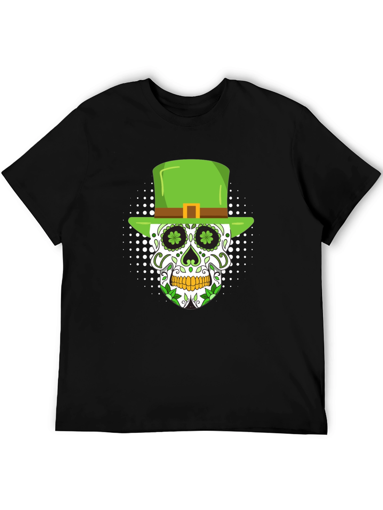 St. Patricks Day Skull Graphic T-Shirt