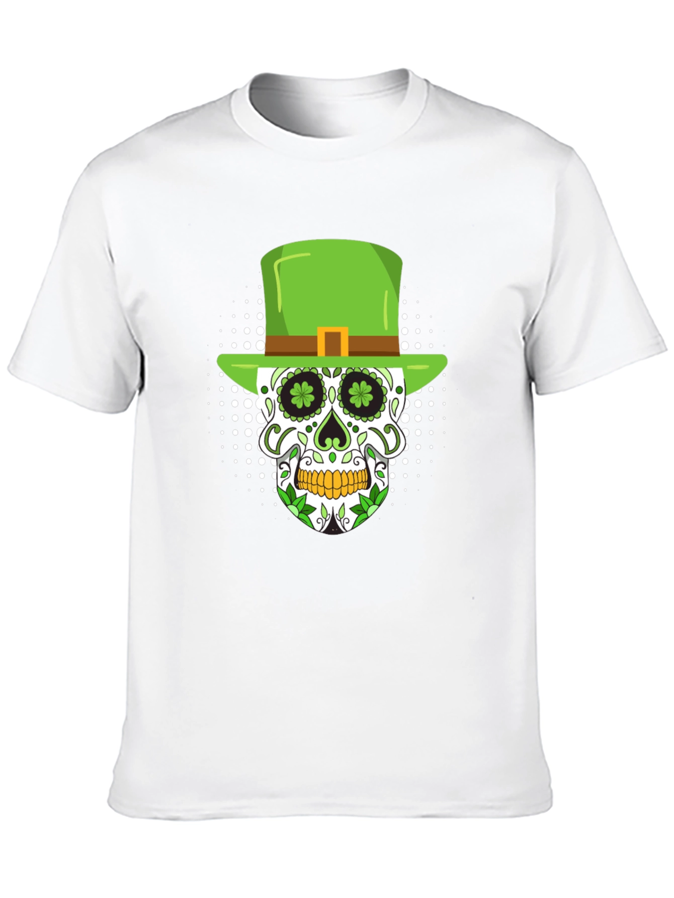 St. Patricks Day Skull Graphic T-Shirt