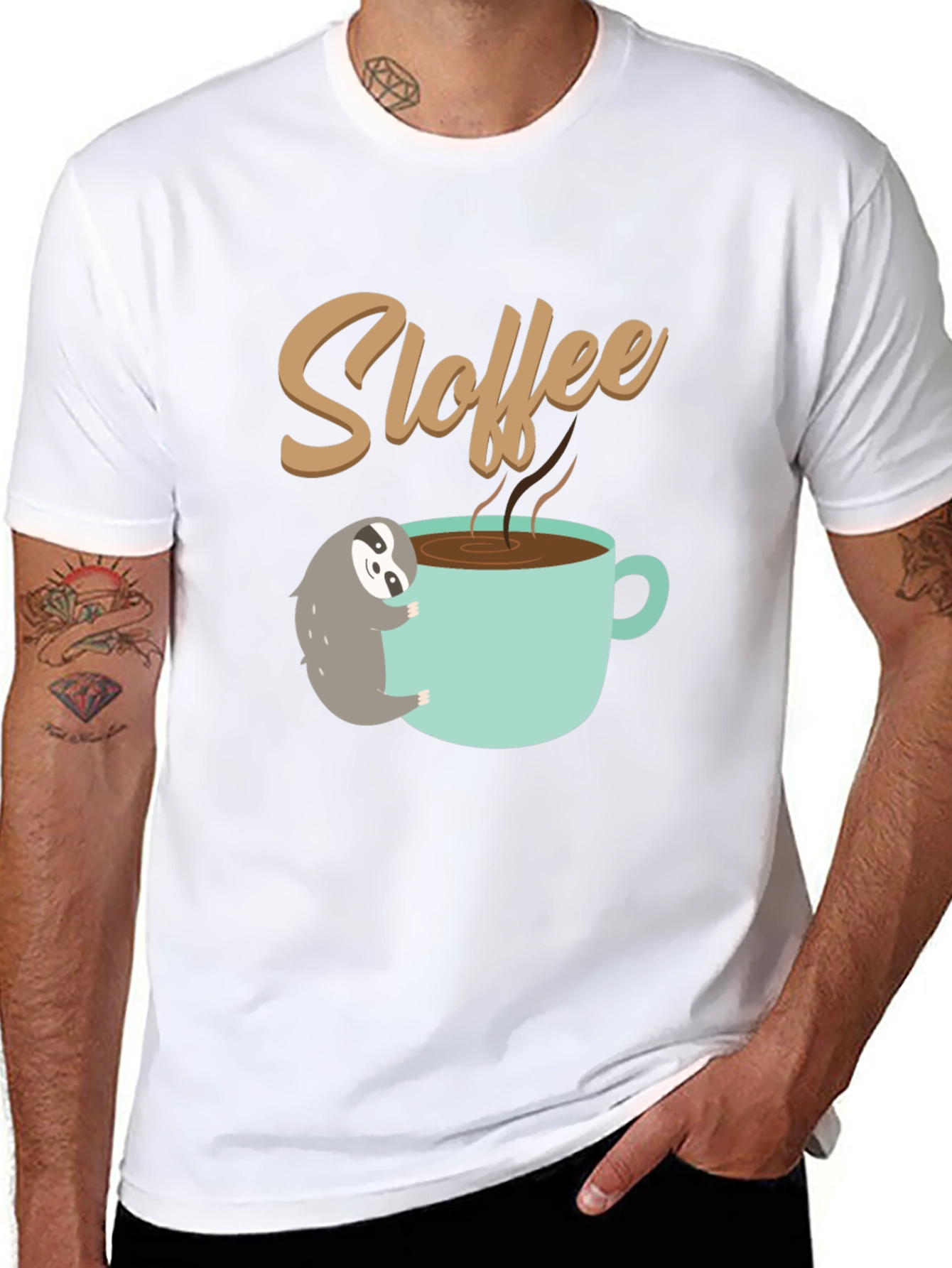 Sloffee Sloth & Coffee Lovers Tee