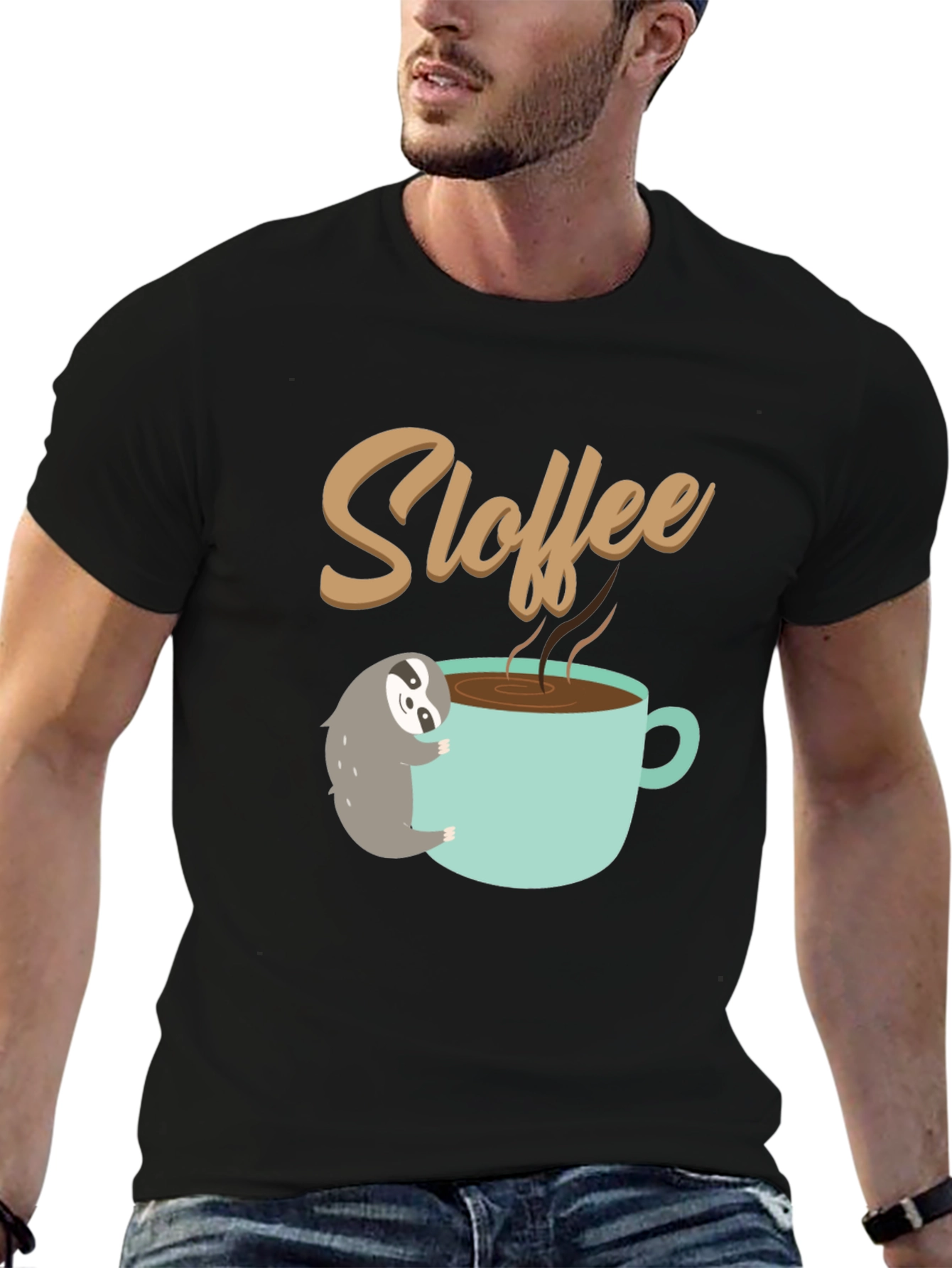 Sloffee Sloth & Coffee Lovers Tee