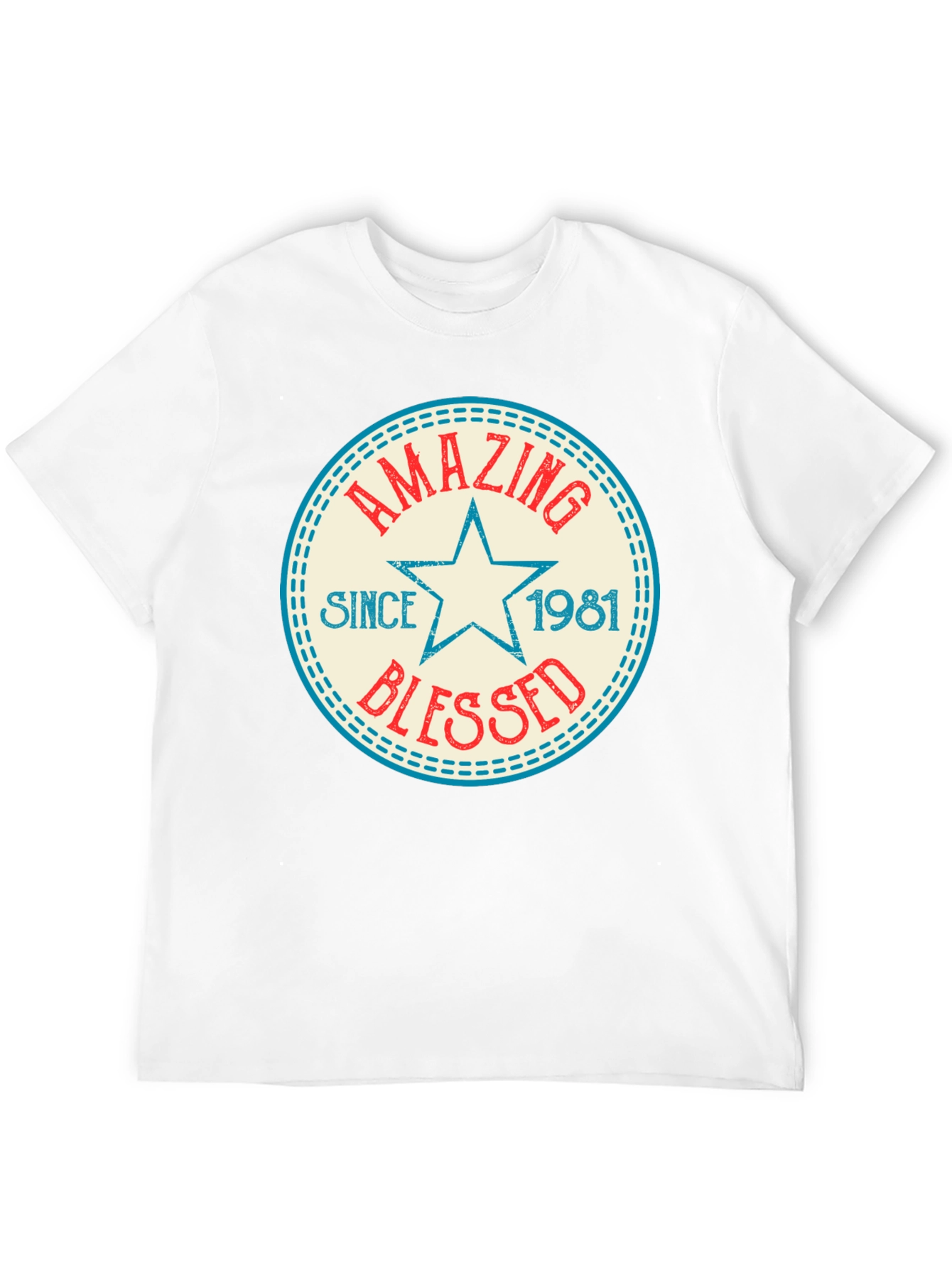Amazing Since 1981 Black Graphic T-Shirt
