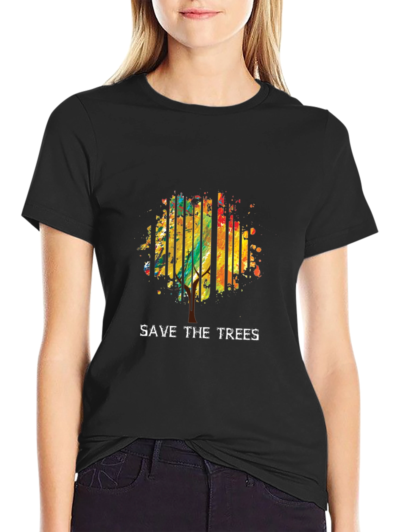 Save the Trees Graphic Tee - Earth Friendly Design