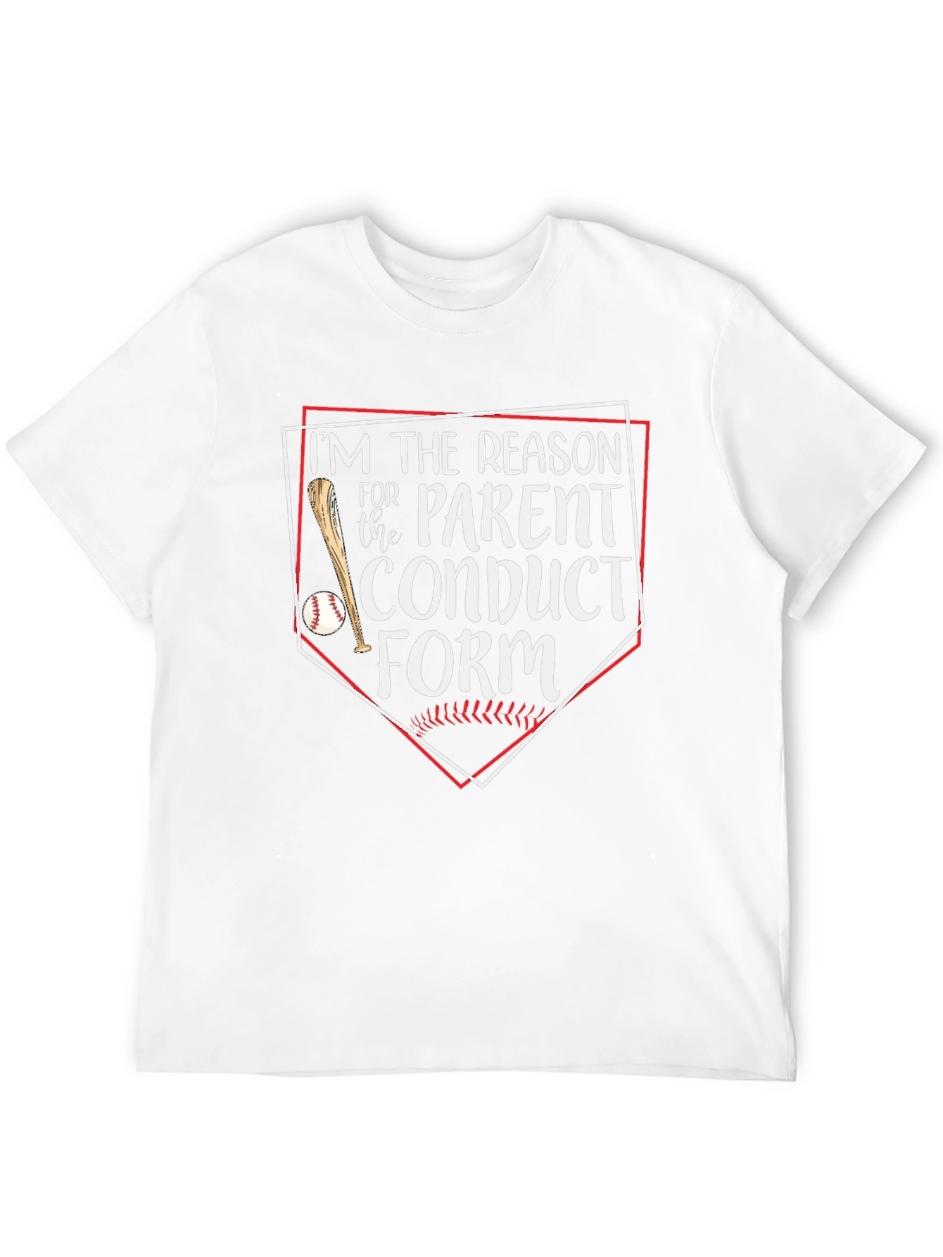 Funny Baseball Parent Conduct Form T-Shirt