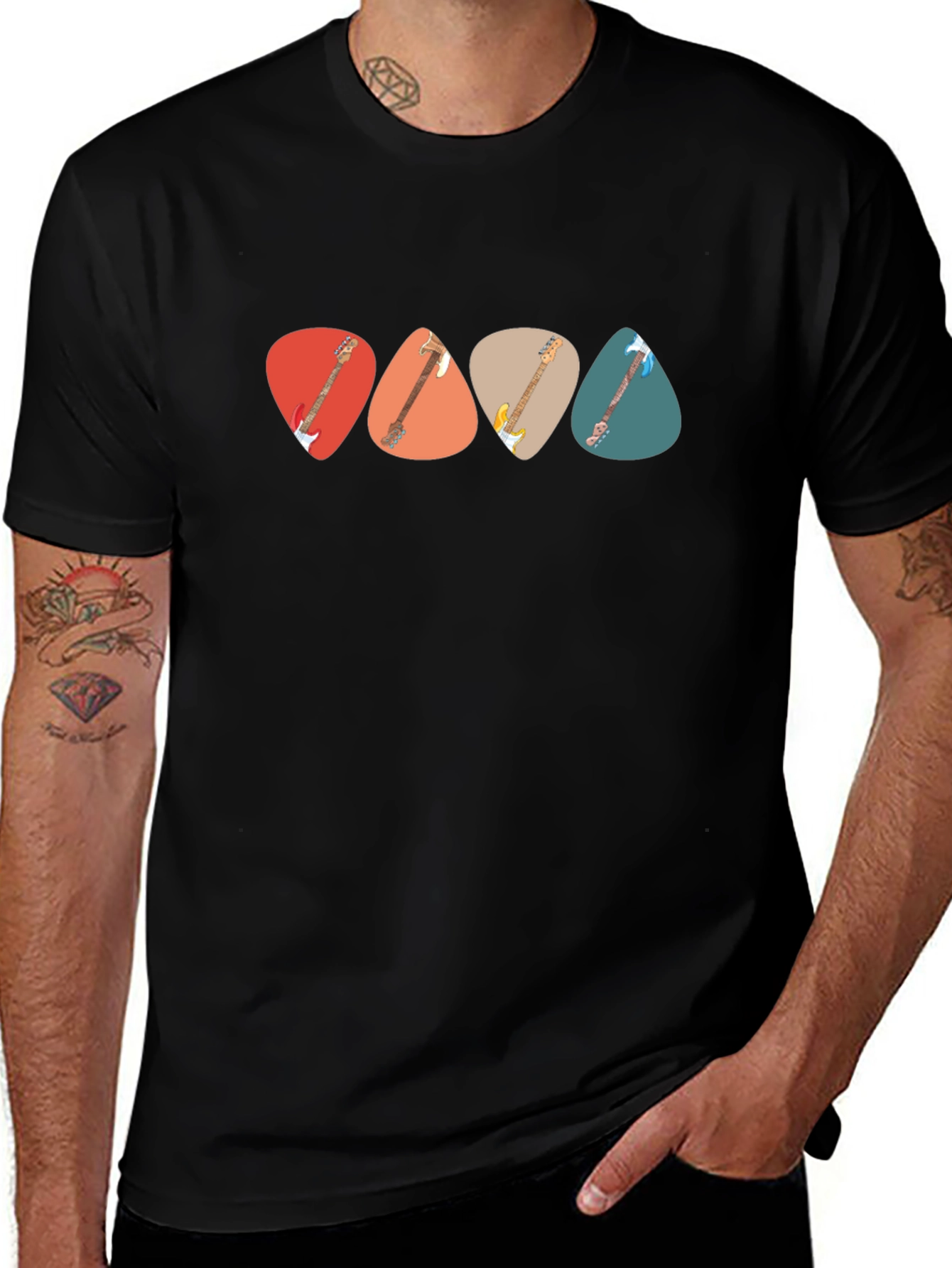 Guitar Pick T-Shirt - Music Lover Tee