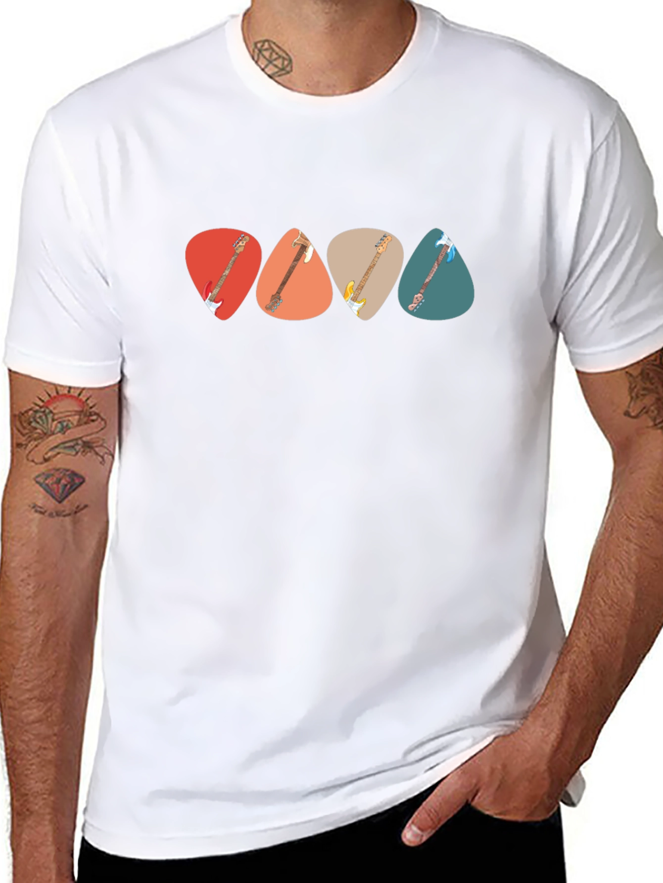 Guitar Pick T-Shirt - Music Lover Tee
