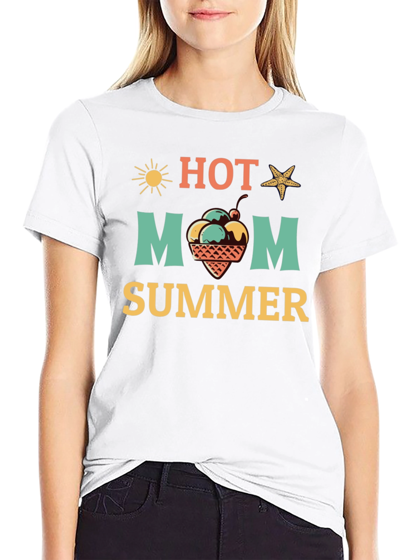 Hot Mom Summer Graphic T-Shirt