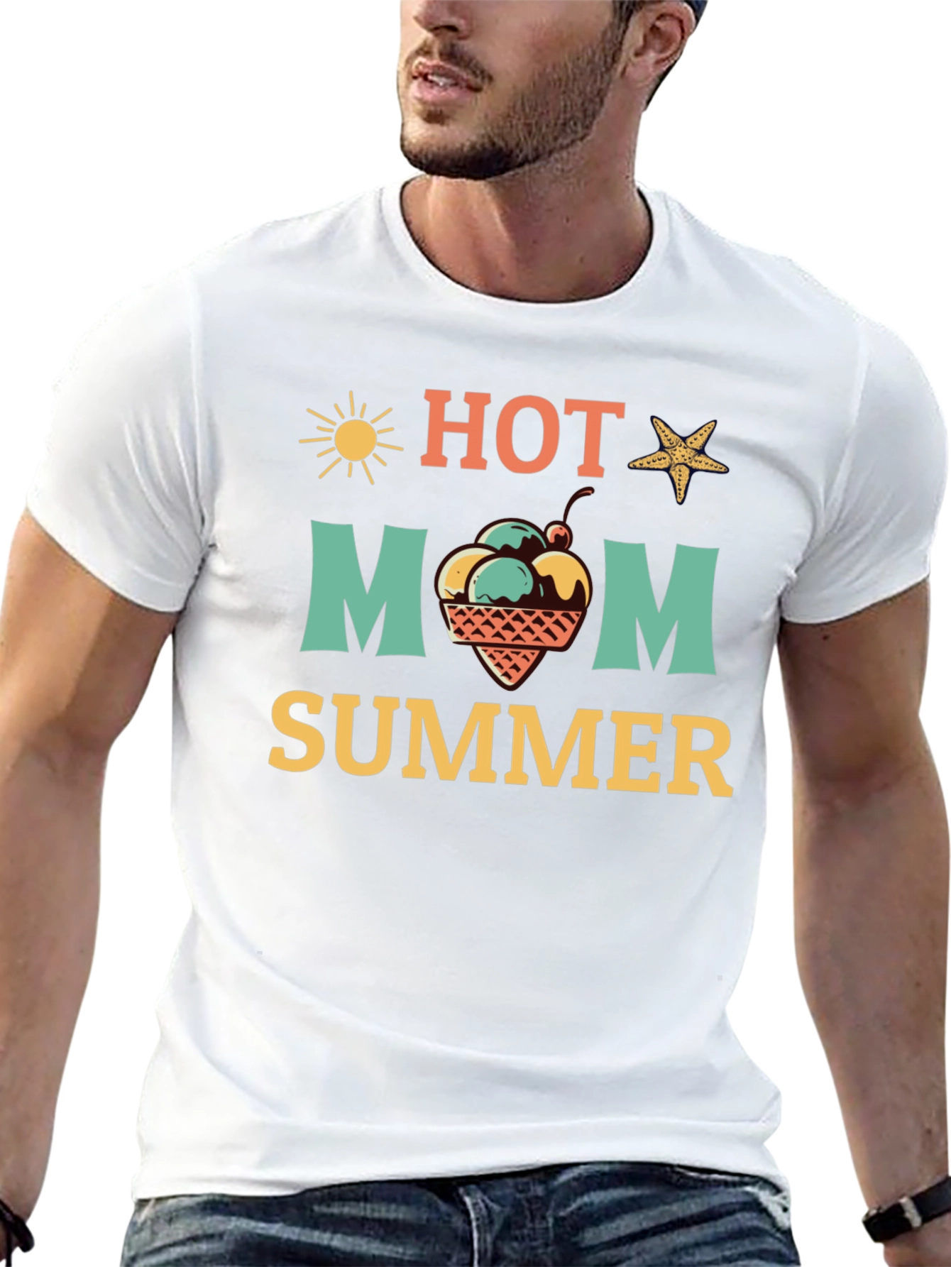 Hot Mom Summer Graphic T-Shirt
