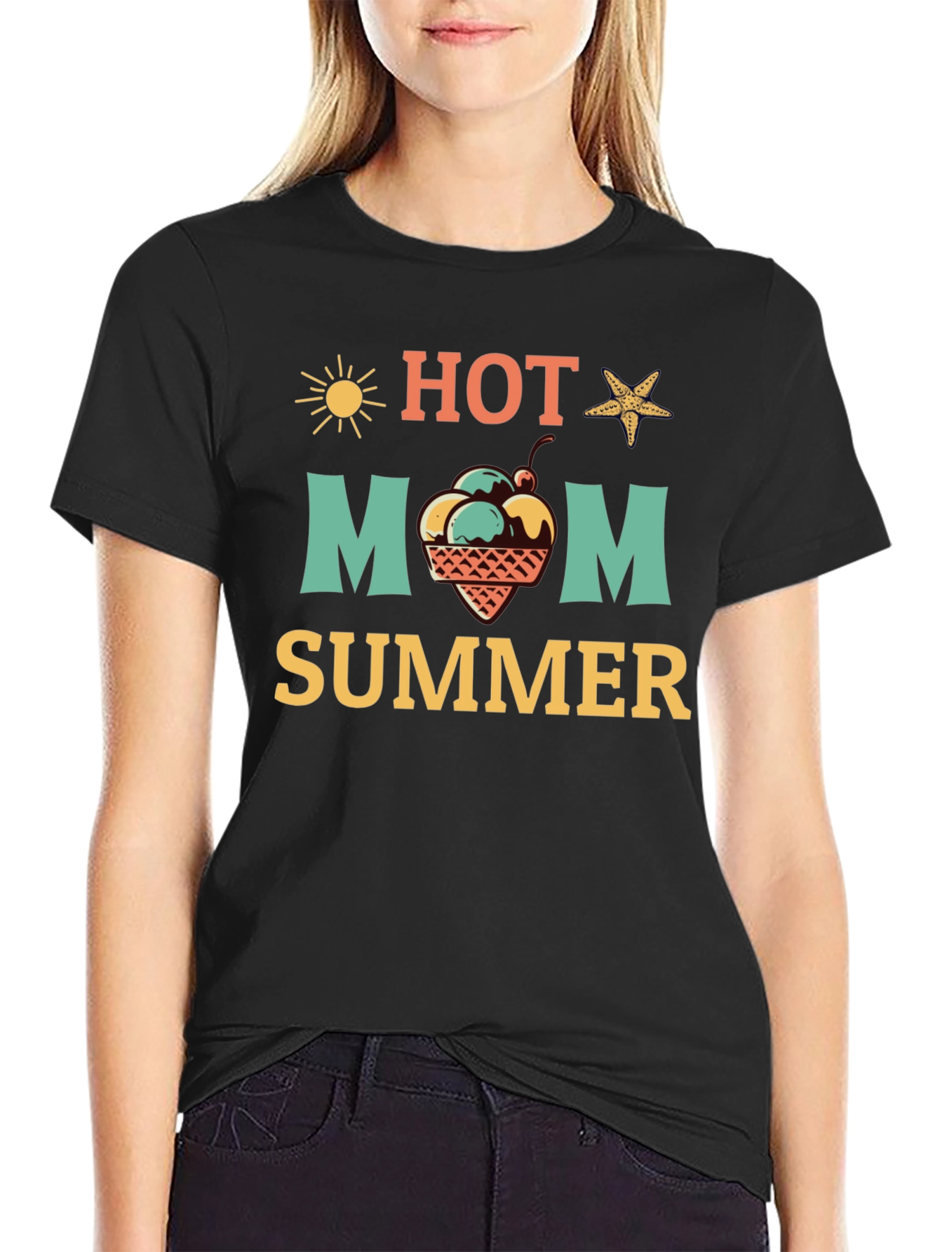 Hot Mom Summer Graphic T-Shirt