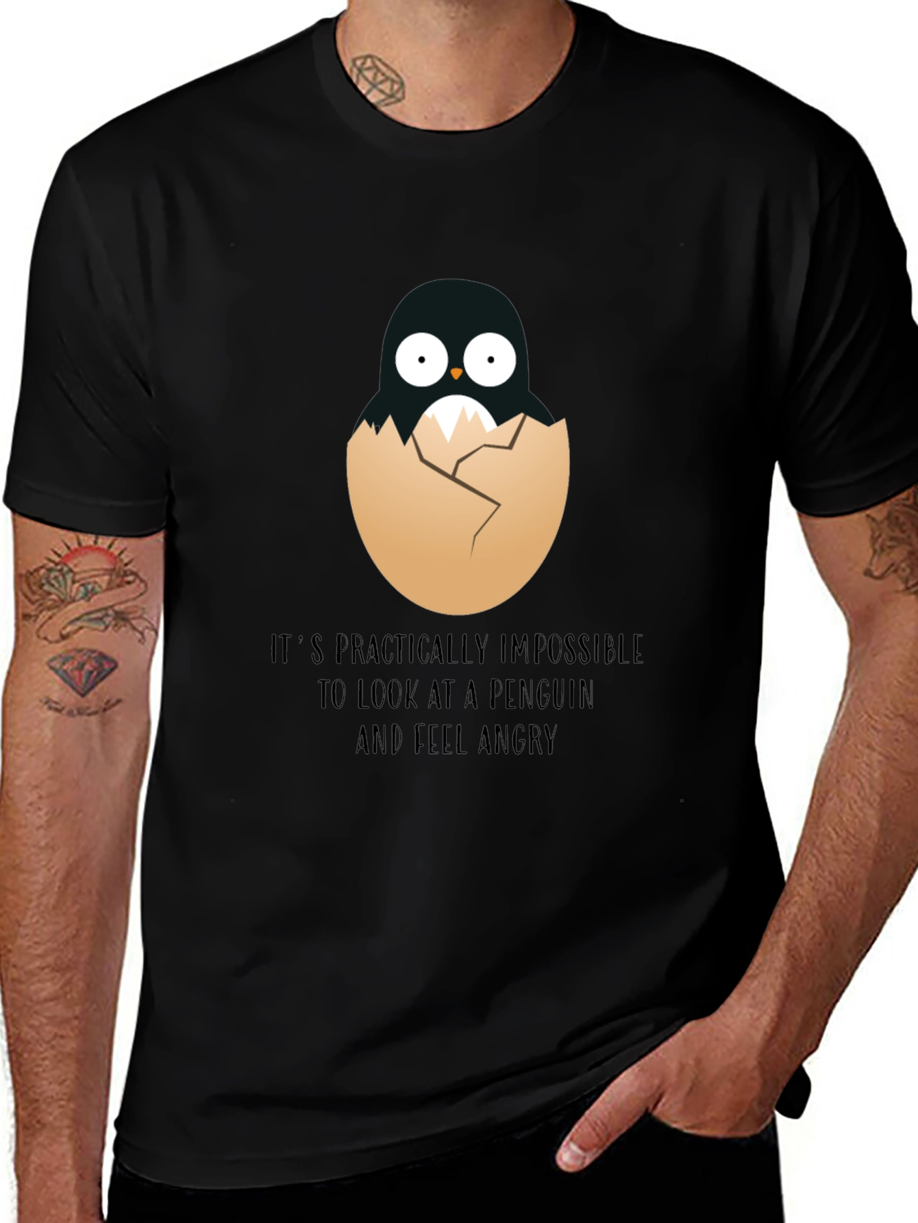 Penguin Hatchling T-Shirt - Impossible to Feel Angry
