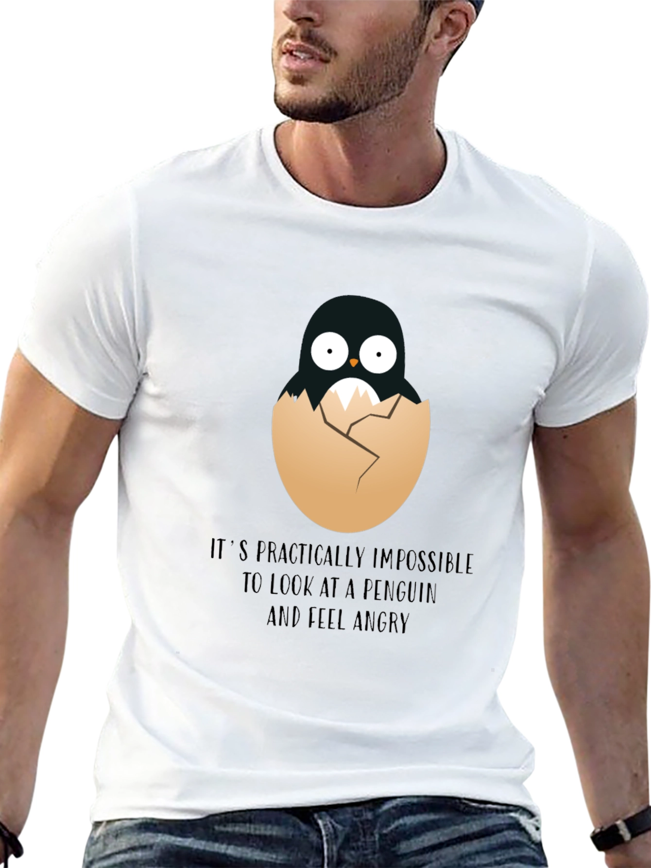 Penguin Hatchling T-Shirt - Impossible to Feel Angry
