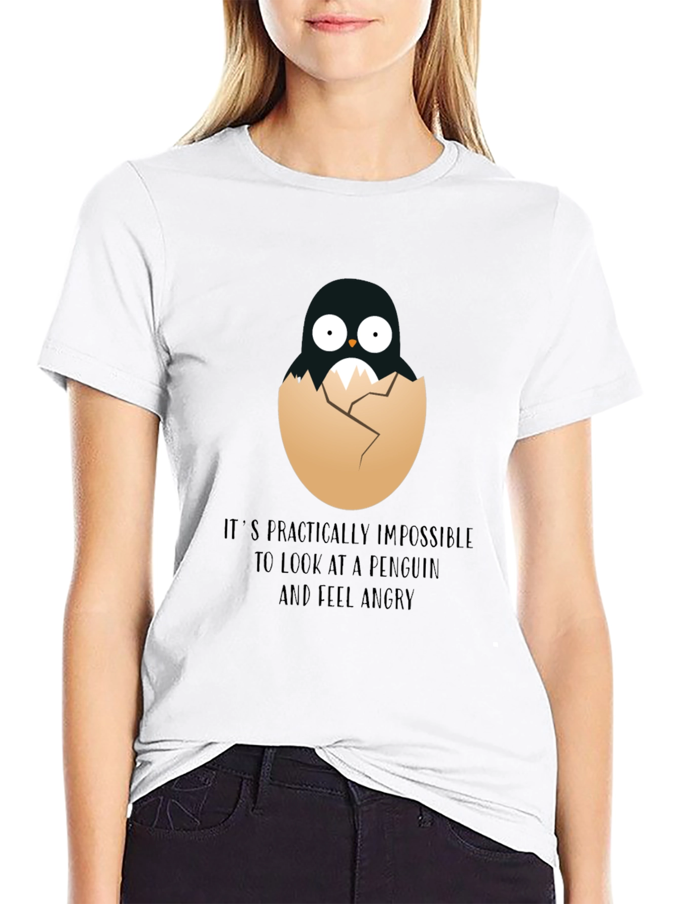 Penguin Hatchling T-Shirt - Impossible to Feel Angry