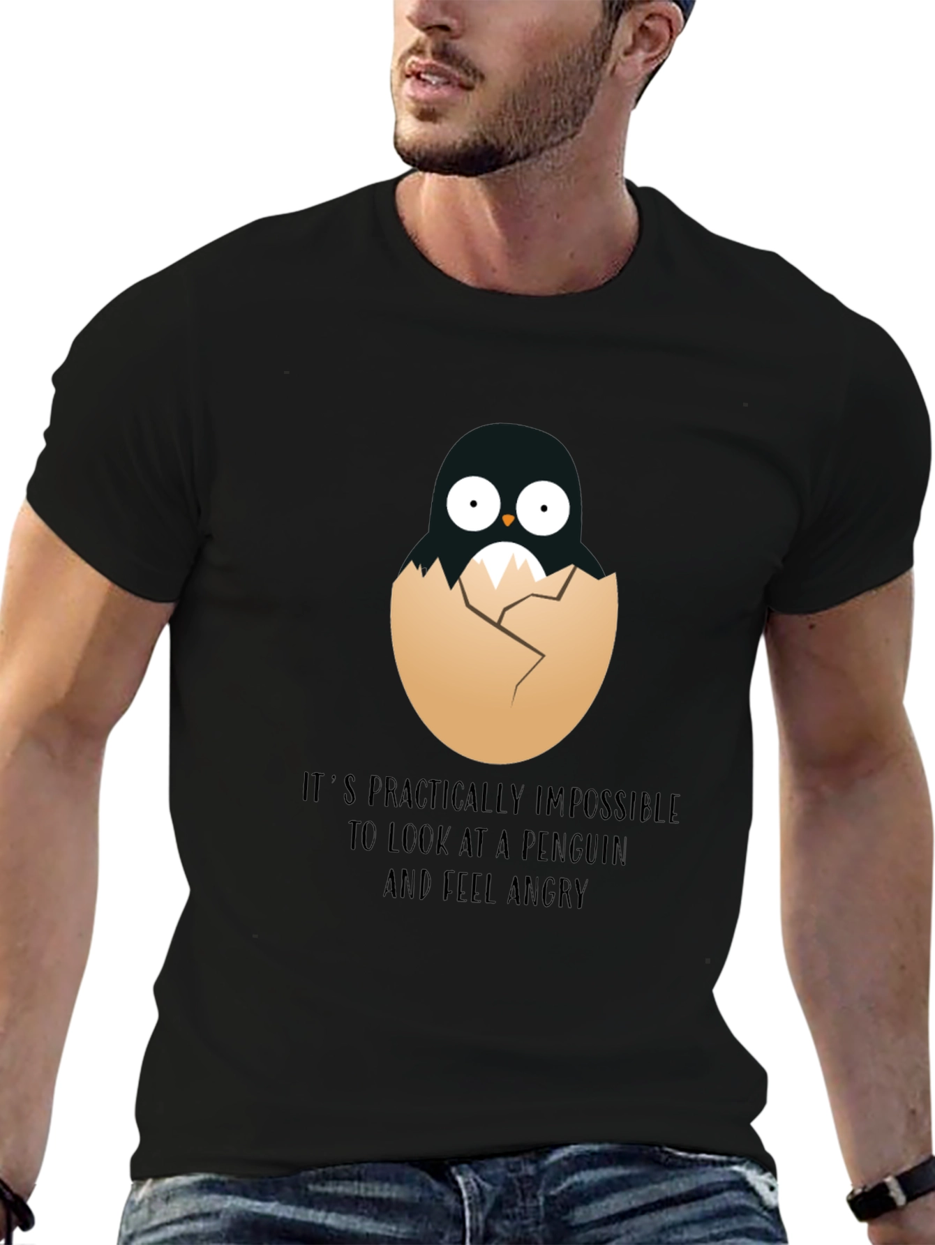 Penguin Hatchling T-Shirt - Impossible to Feel Angry