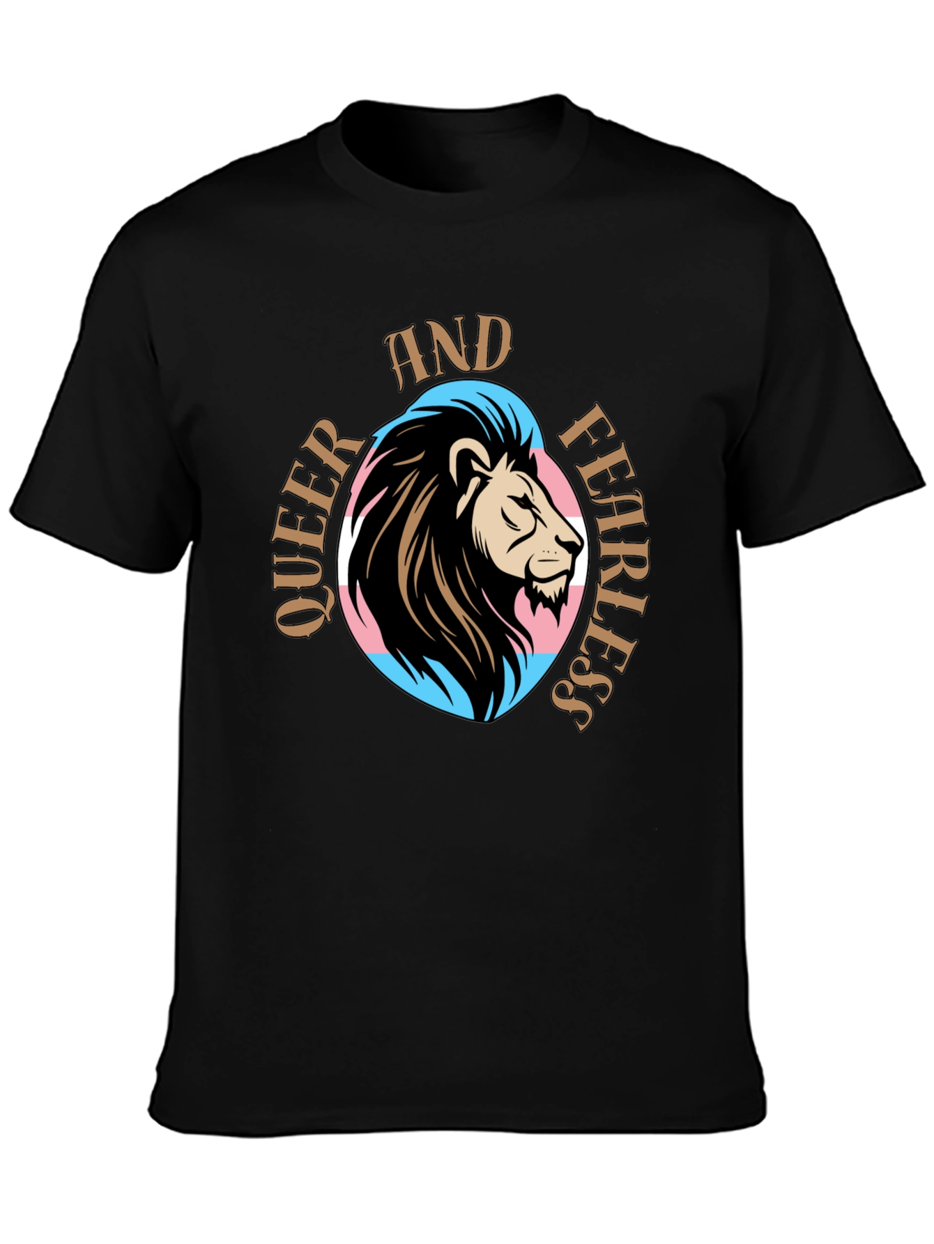 Queer and Fearless Lion Graphic T-Shirt