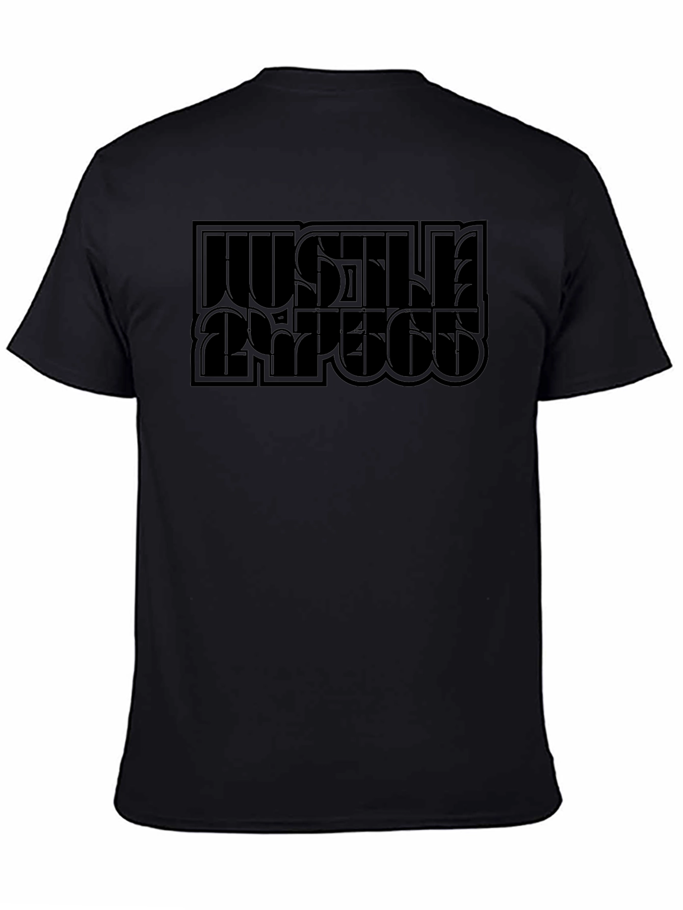 Hustle Repeat Black Graphic Tee