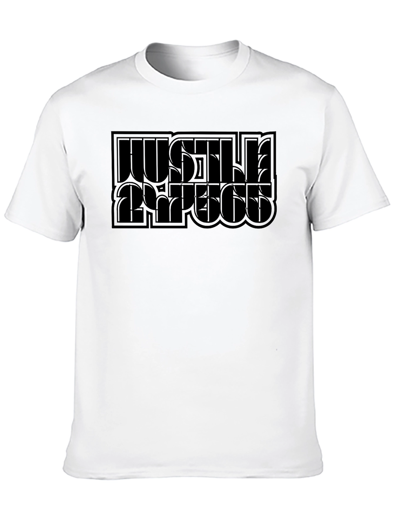 Hustle Repeat Black Graphic Tee